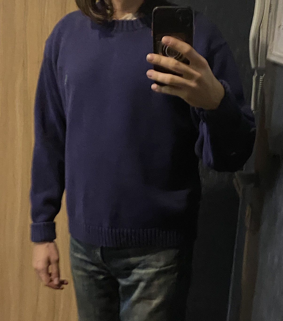 Yves Saint Laurent Navy YSL Sweater Knit Vintage Yves Saint Laurent Sweatshirt Size US M / EU 48-50 / 2 - 16 Thumbnail