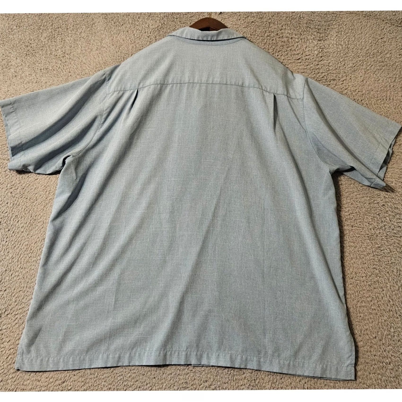 Disney Disney Cast Member Shirt Men's Large Blue Wide World Button Up Employee Size US L / EU 52-54 / 3 - 3 Thumbnail