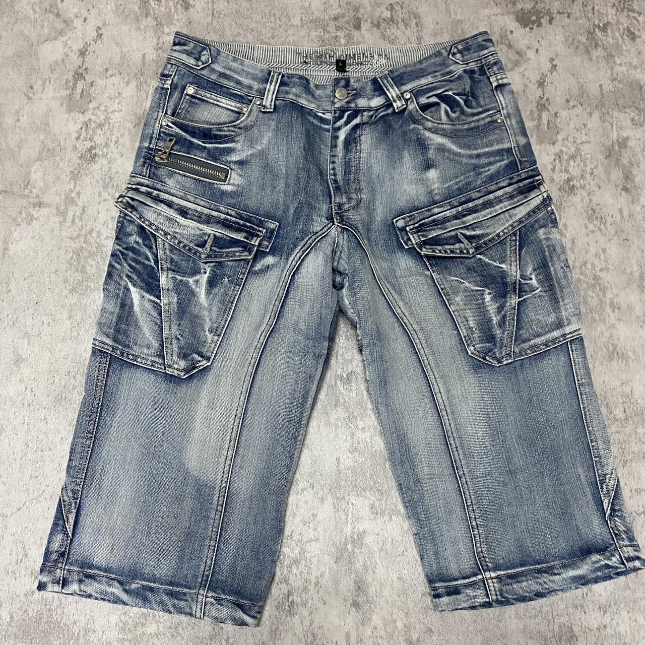 Other Blue denim Jorts shorts vintage y2k baggy rap hip hop Size US 34 / EU 50 - 3 Thumbnail