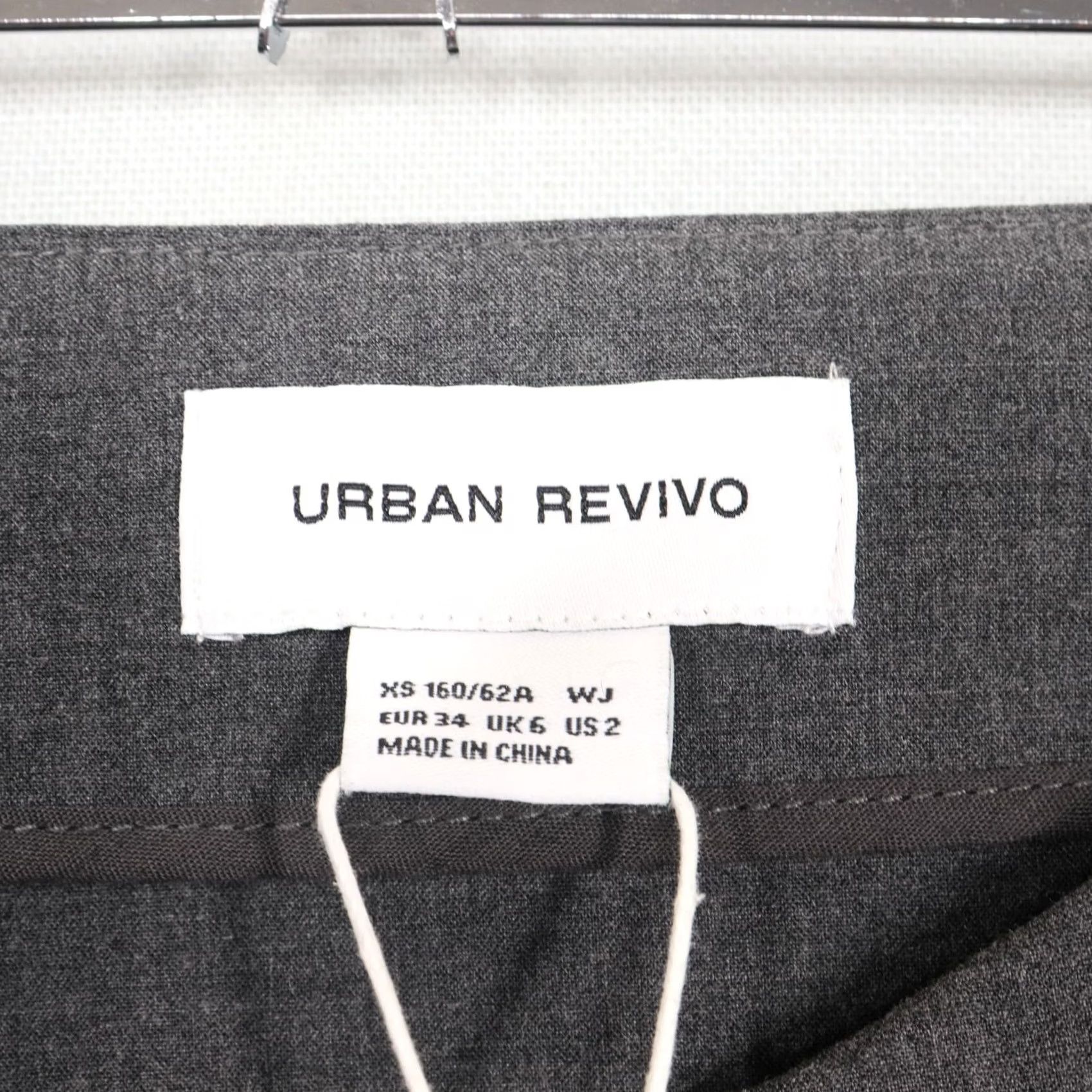 Vintage Urban Revivo Skirt Womens Size 2 Gray A-Line Pleated Office NWT Mini Short Zip City Business Casual Party/Cocktail Workwear Womens Size 26" / US 2 / IT 38 - 2 Thumbnail