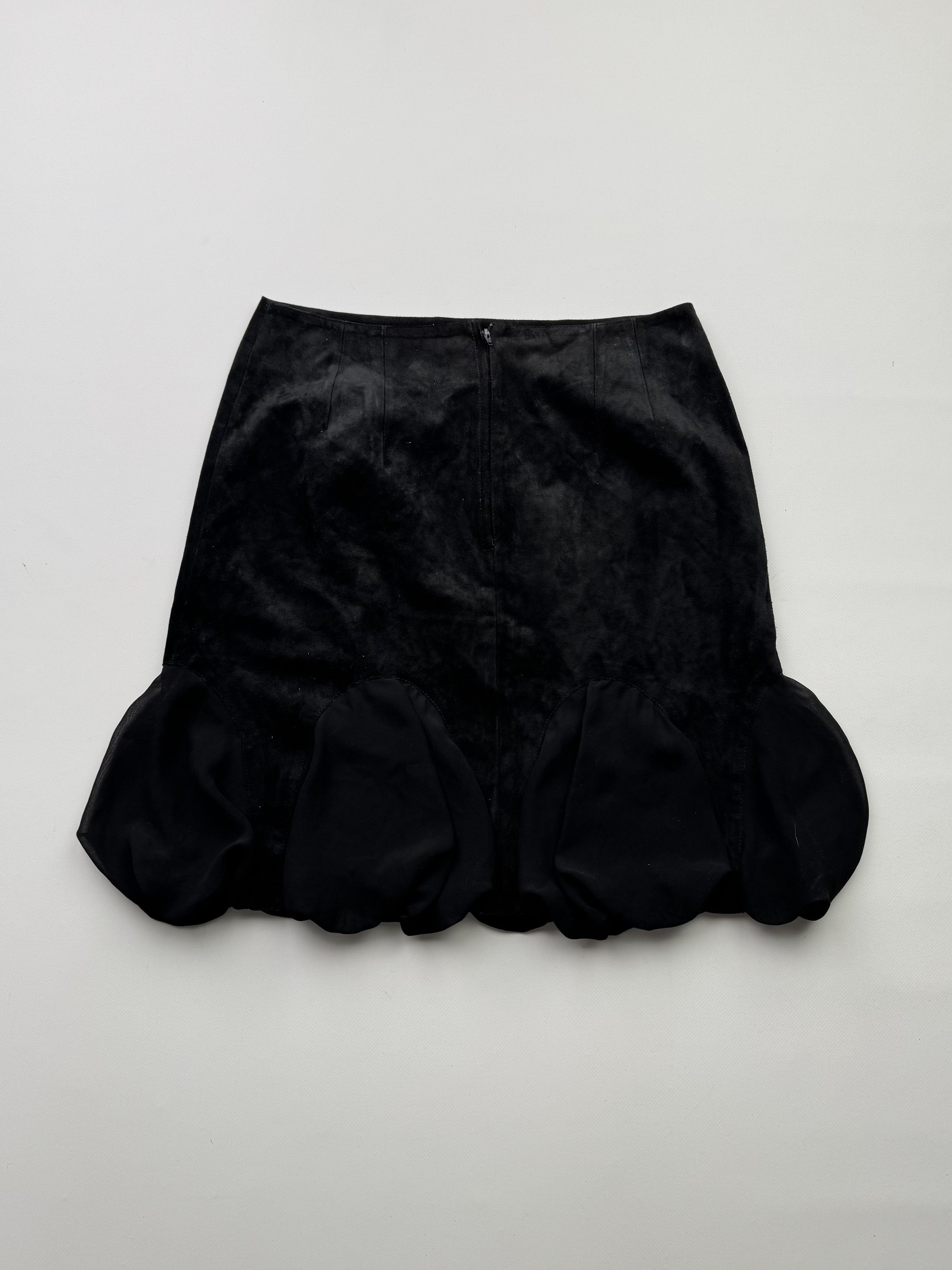 Japanese Brand Vintage Suede Flare Skirt B717(V338)E2 Size 27" / US 4 / IT 40 - 5 Thumbnail