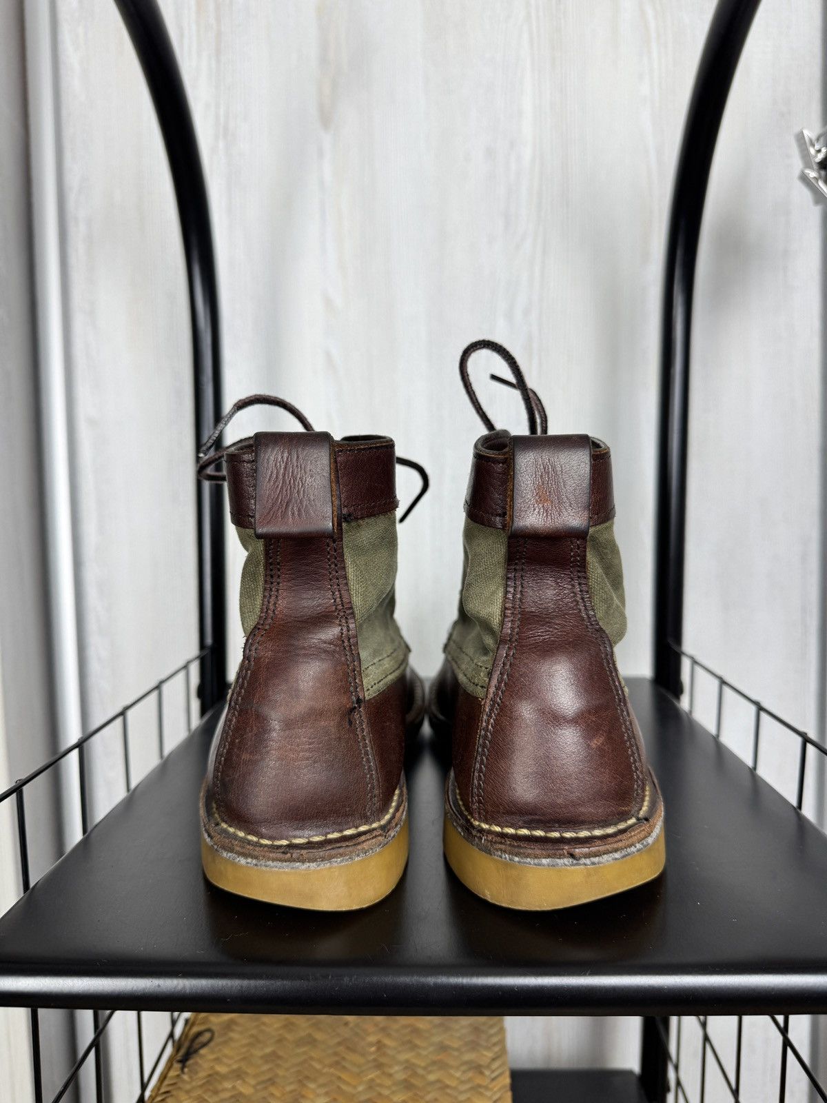 Red Wing Red Wing Weekender Moc 3336 Briar With Olive Canvas Boots Size US 8.5 / EU 41-42 - 10 Thumbnail
