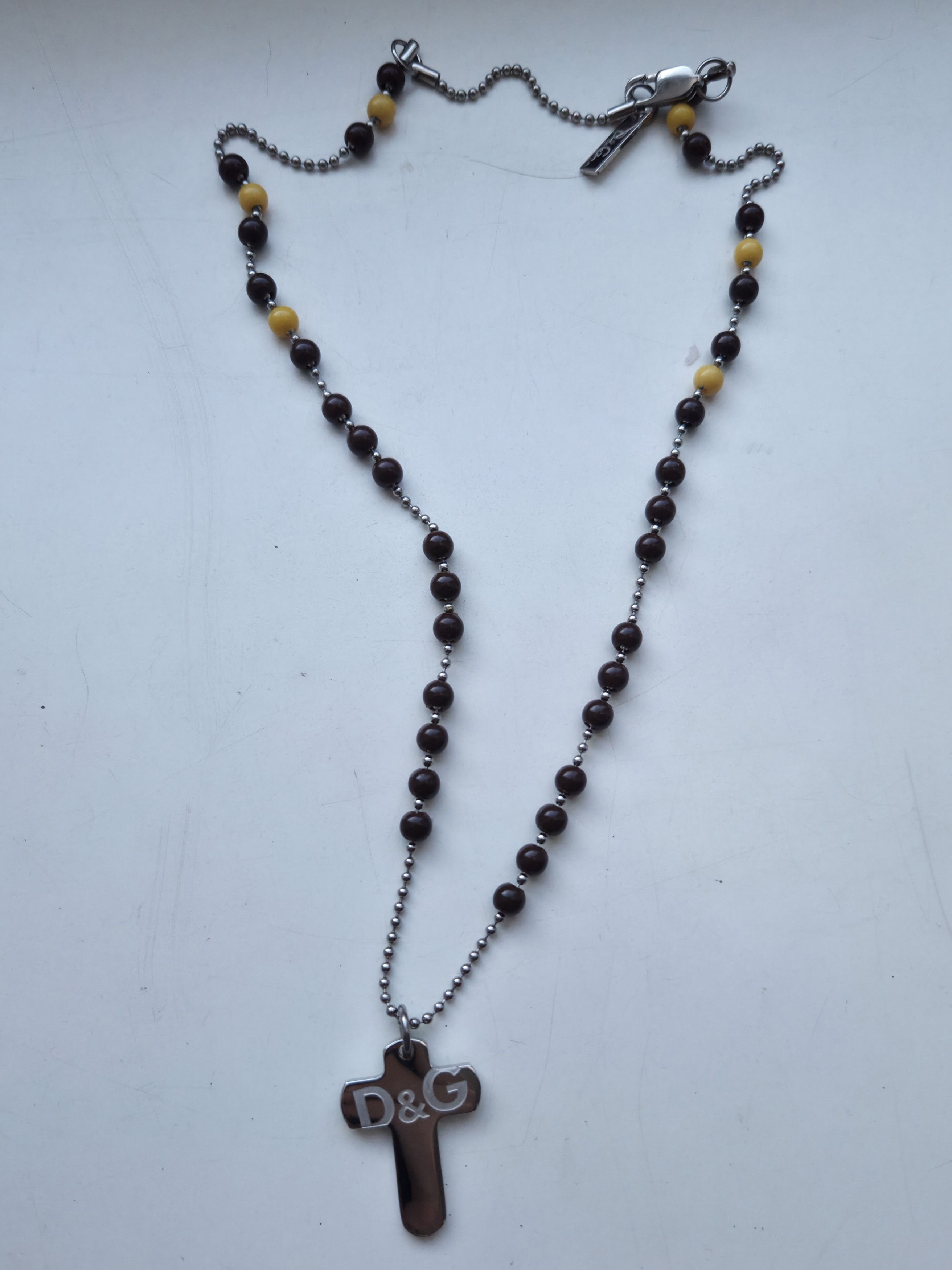 Dolce & Gabbana Dolce & Gabbana Cross beaded necklace Size ONE SIZE - 2 Thumbnail