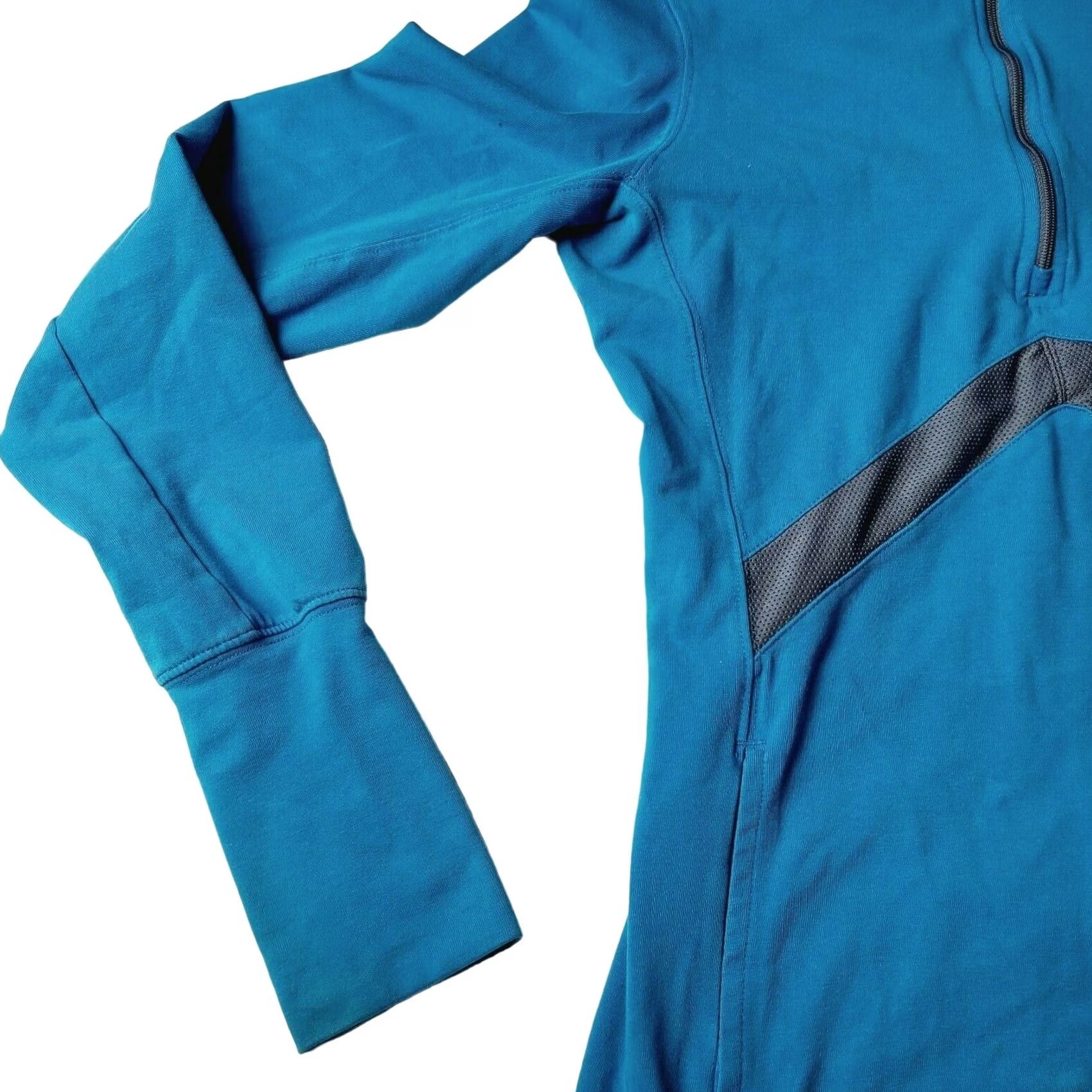 Nike Nike Dri-Fit 1/4 Zip Jacket Sweatshirt Pullover Womens Size S Teal Gray Sweatshirt Women S Nike Dri-Fit 1/4 Zip Jacket Pullover Activewear Slim Fit Size S / US 4 / IT 40 - 5 Thumbnail