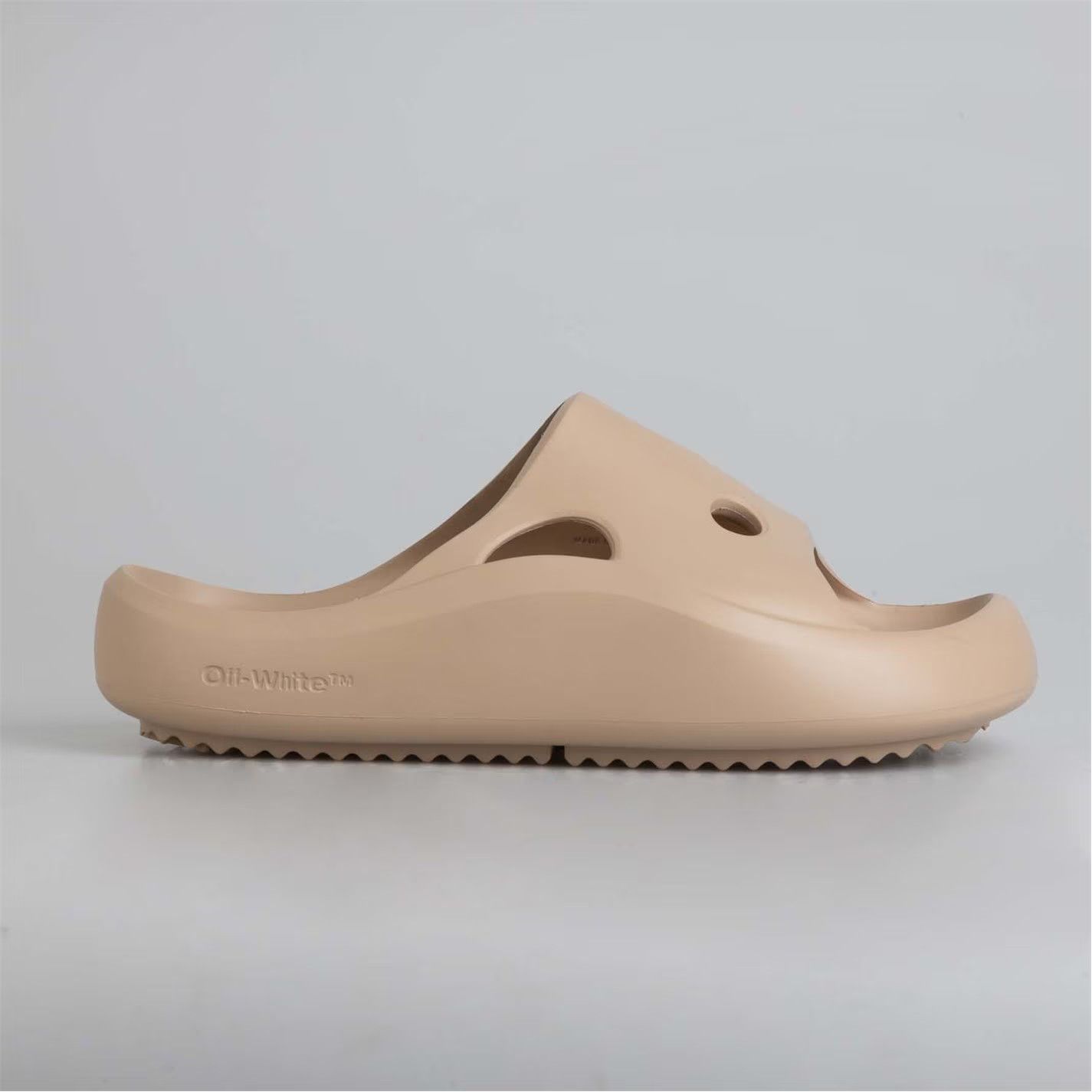 Off-White o1g2r1mq0125 Meteor Rubber Sliders in Light Camel Size US 7.5 / IT 37.5 - 1 Thumbnail