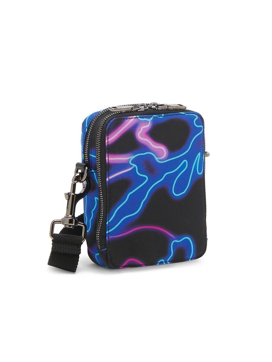 Valentino VALENTINO Garavani VLTN neon camo small canvas crossbody bag Size ONE SIZE - 4 Thumbnail