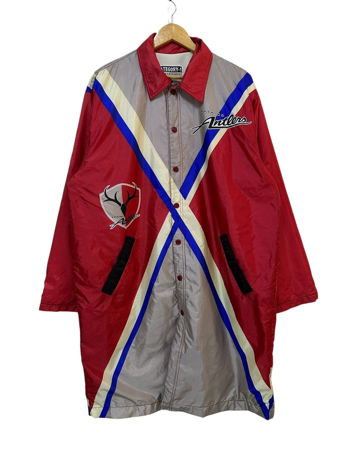 Japanese Brand Vintage Kashima Antlers Raincoat Japan Pro League Size US M / EU 48-50 / 2 - 1 Thumbnail
