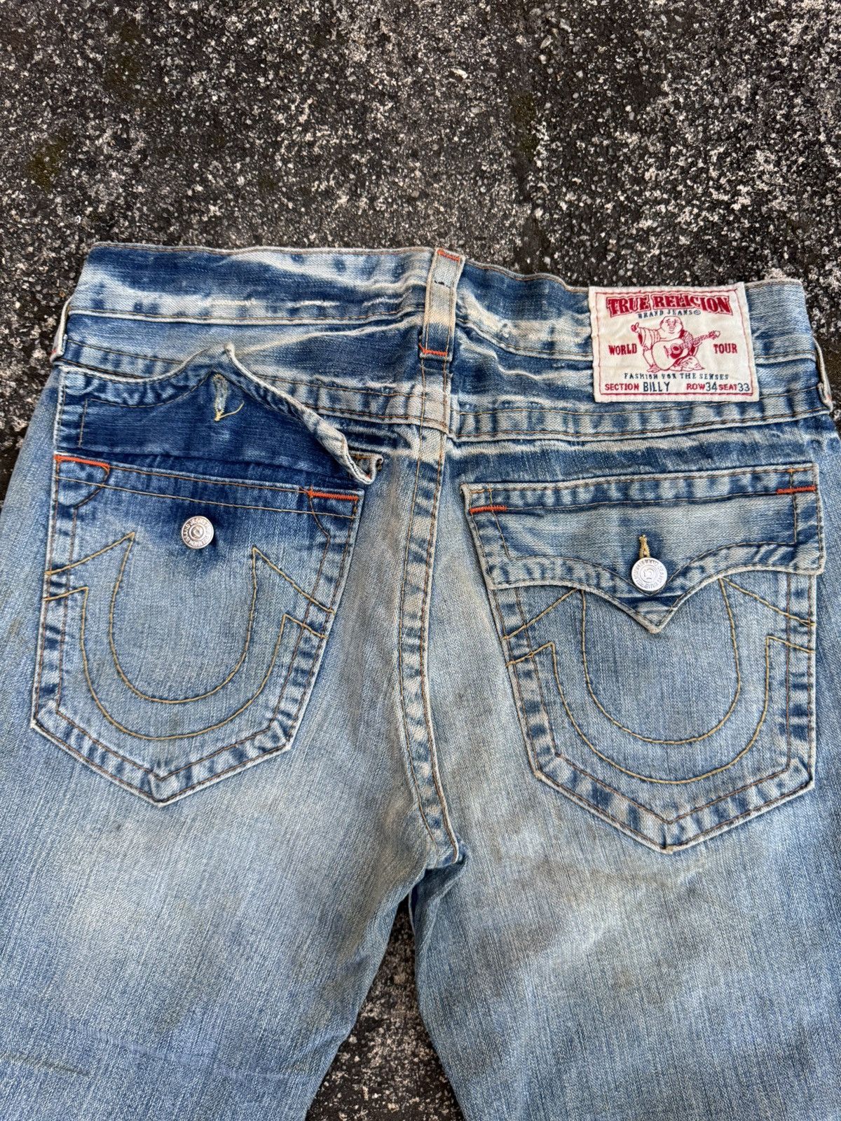True Religion × Vintage True religion ‘billy’ denim jeans Size US 37 - 2 Thumbnail