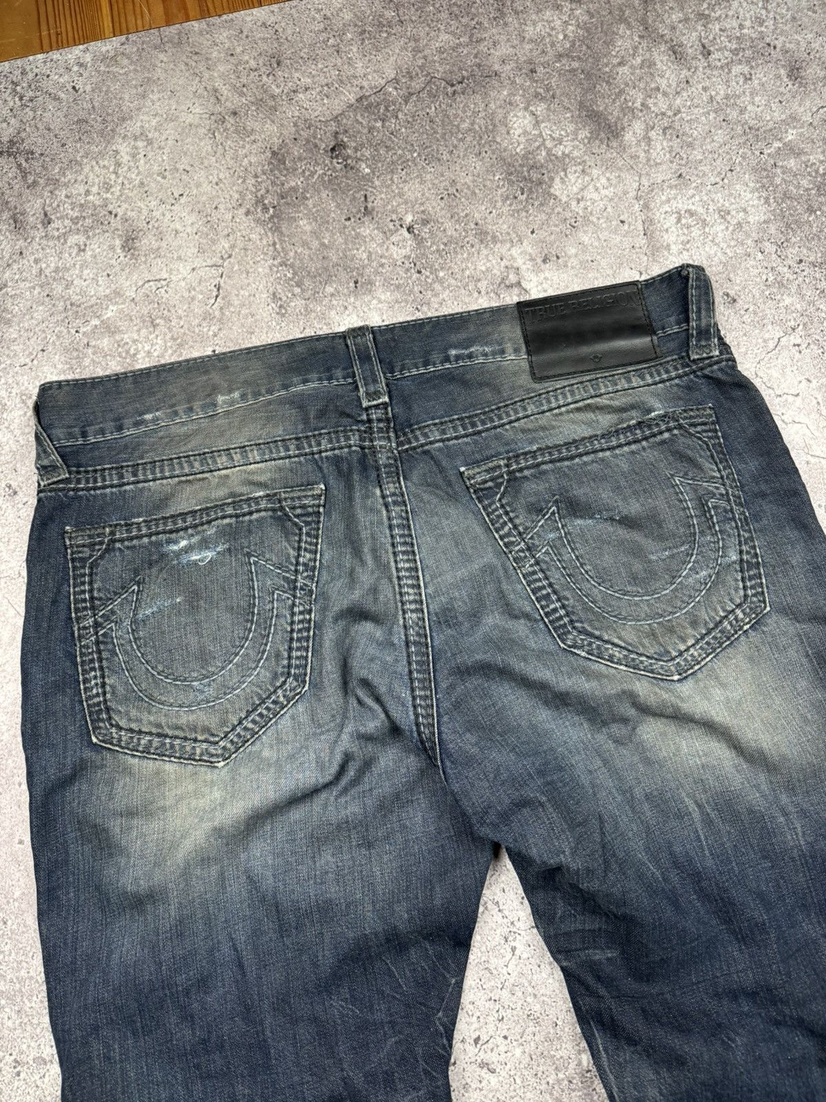 True Religion True Religion Vintage Jeans Flared Wide Baggy Distressed Y2K Size US 31 - 2 Thumbnail