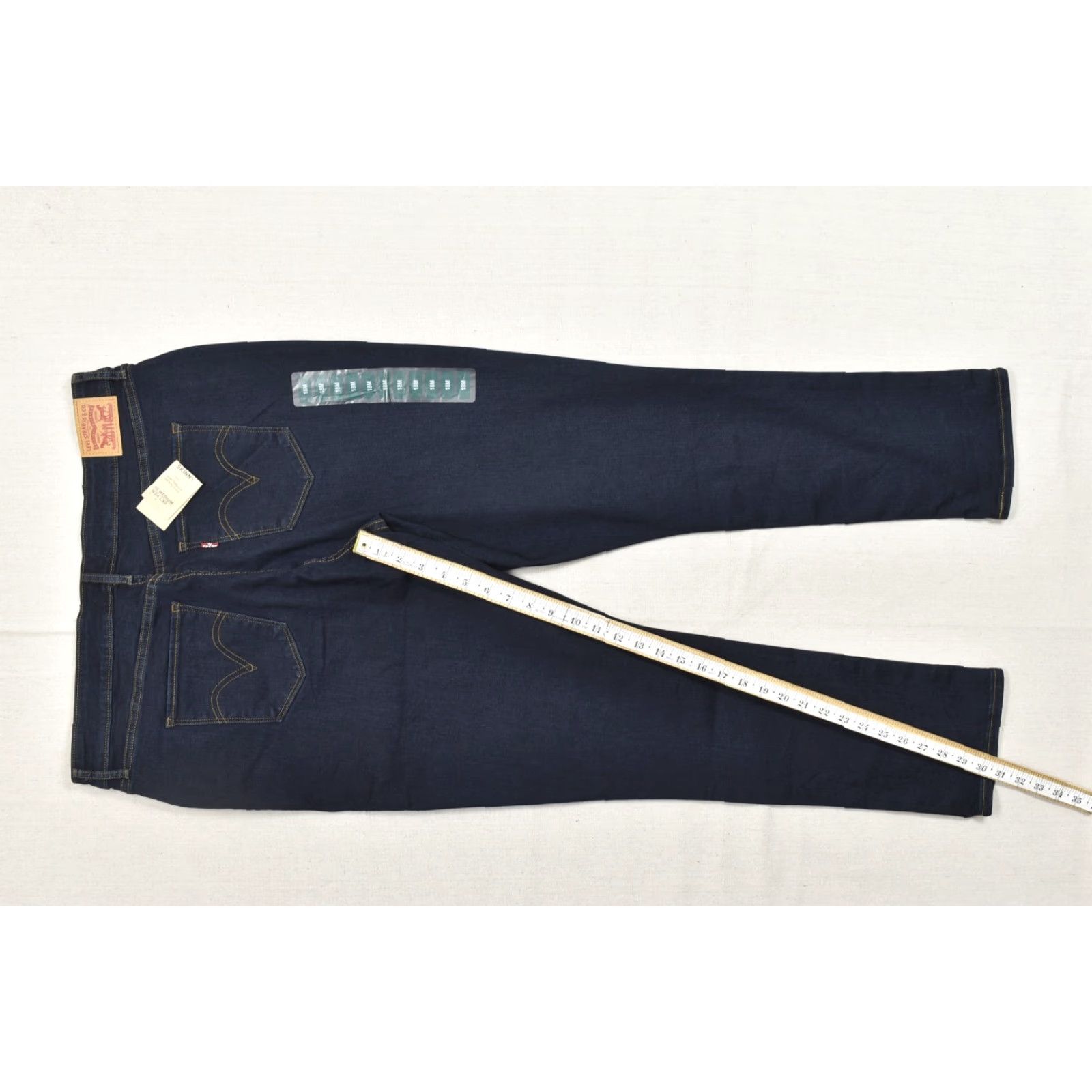 Levi's Levi's Women Jeans Skinny Mid Rise 34 Blue Cotton Blend Dark Wash New Size 24" / US 00 / IT 34 - 3 Thumbnail