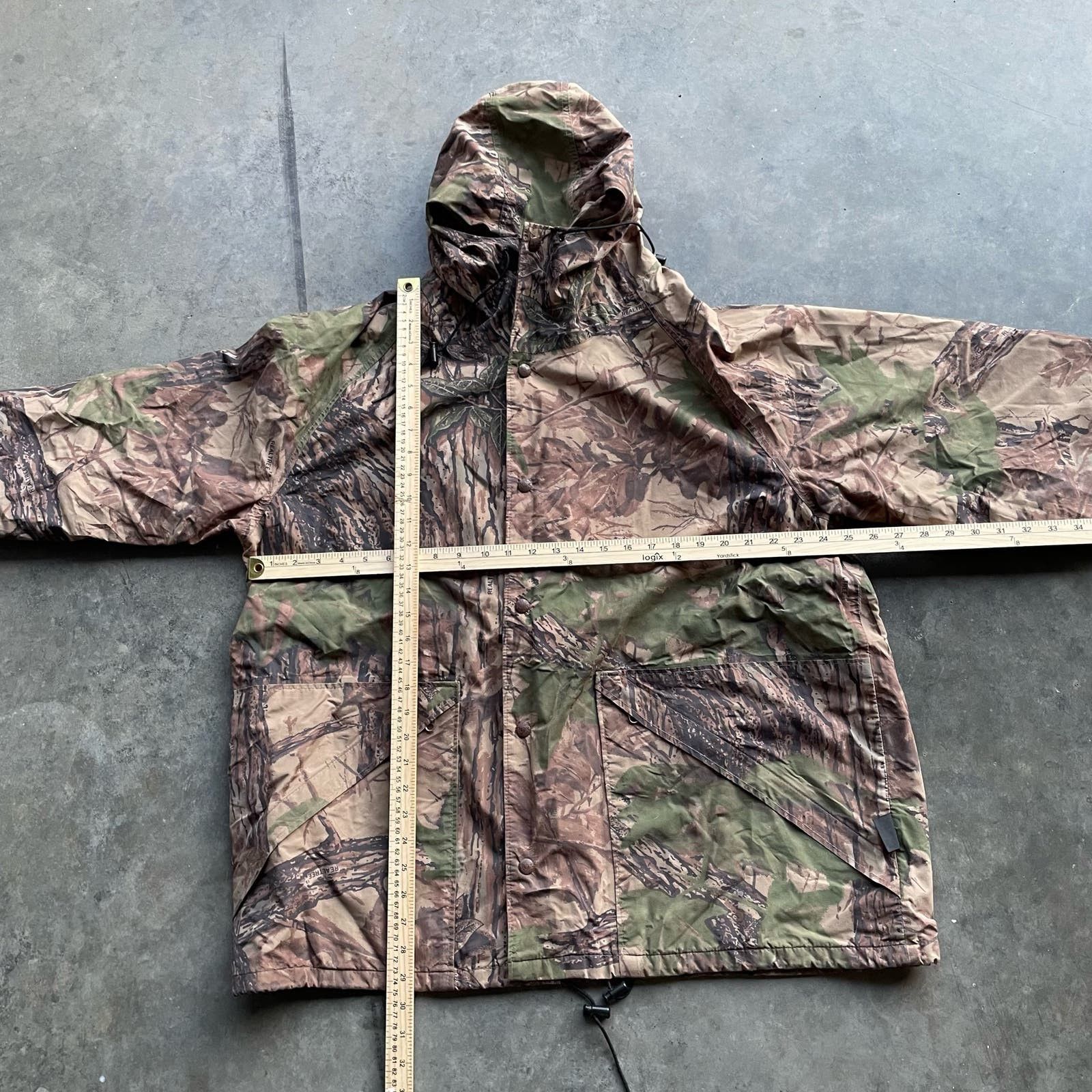 Vintage VINTAGE CAMO WINDBREAKER HOODED JACKET XXL TALL Size US XXL / EU 58 / 5 - 4 Thumbnail