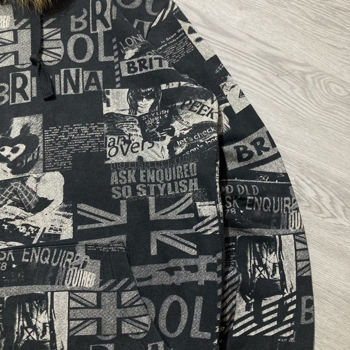 Hysteric Glamour 2000s Ask Enquired British England Punk Style Fur Hoodie Size US XL / EU 56 / 4 - 7 Thumbnail