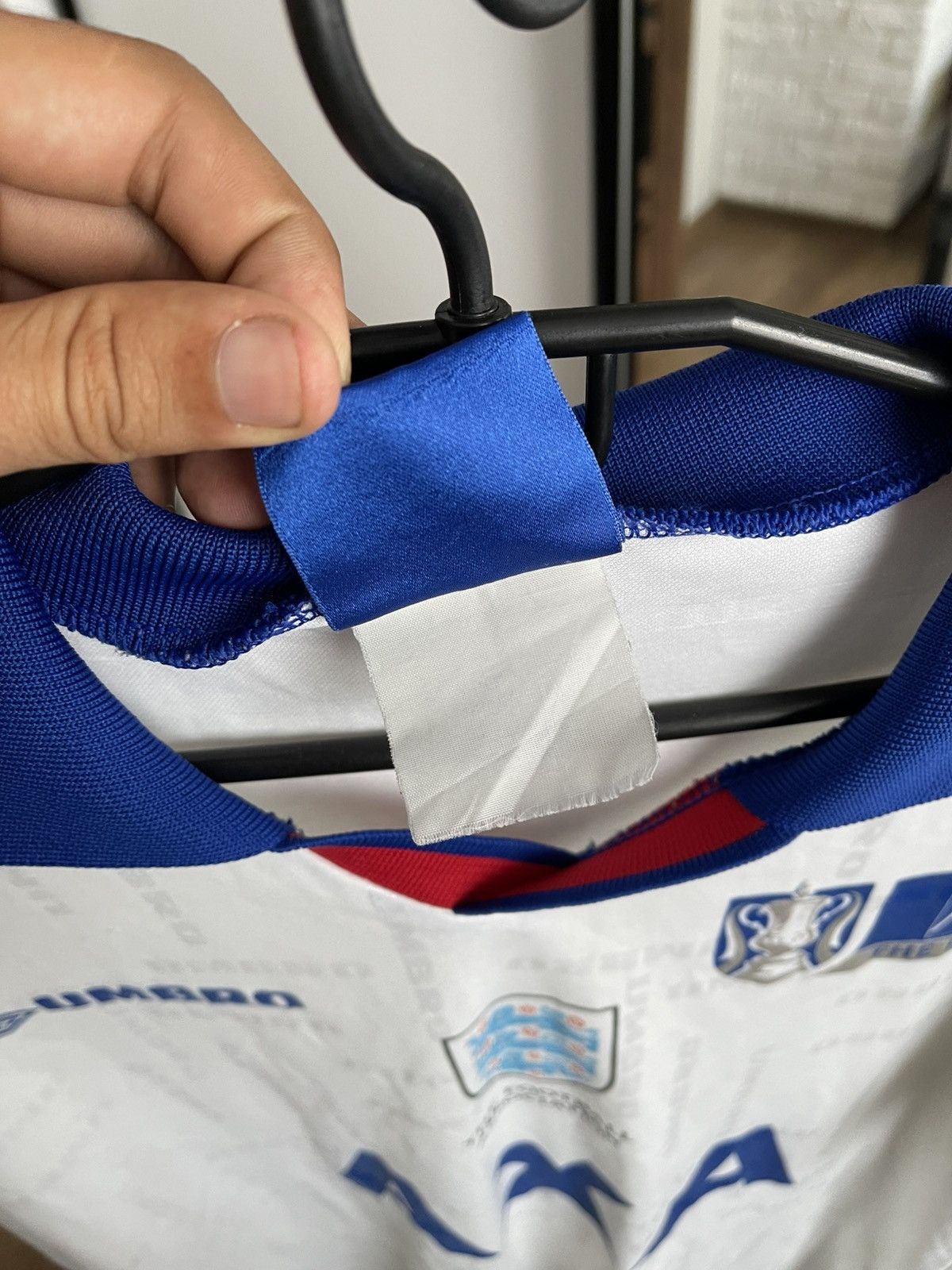 Umbro Umbro England Vintage Soccer Long Sleeve Jersey T-Shirt 90s Size US M / EU 48-50 / 2 - 9 Thumbnail