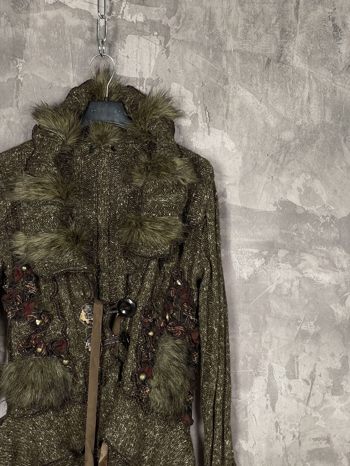 20471120 × If Six Was Nine × Japanese Brand Vintage Avant Garde Japan Style Fur 3 D Wool Sweater Size M / US 6-8 / IT 42-44 - 4 Thumbnail