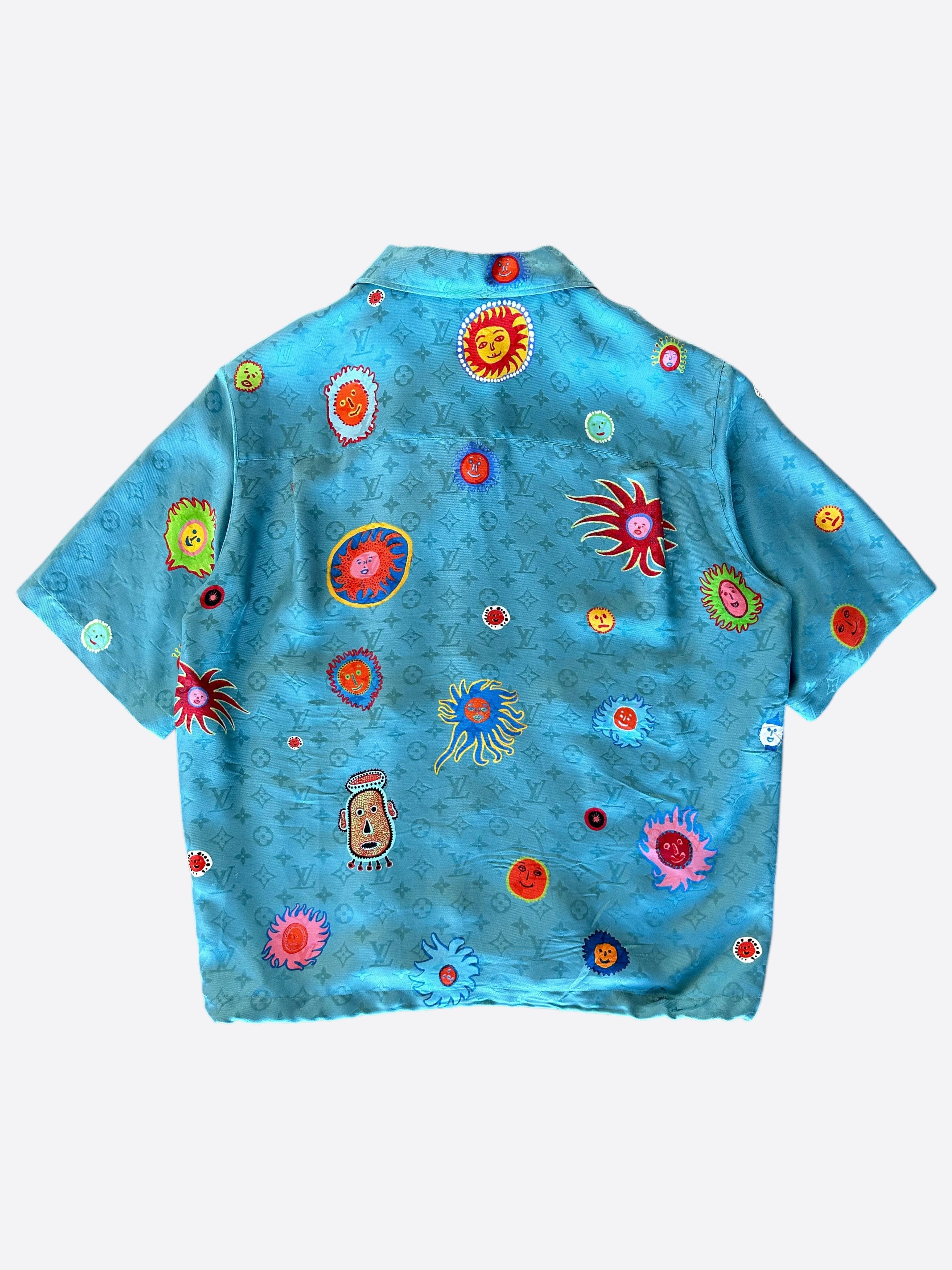 Louis Vuitton Louis Vuitton Yayoi Kusama Faces Monogram Silk Shirt Size US L / EU 52-54 / 3 - 2 Thumbnail