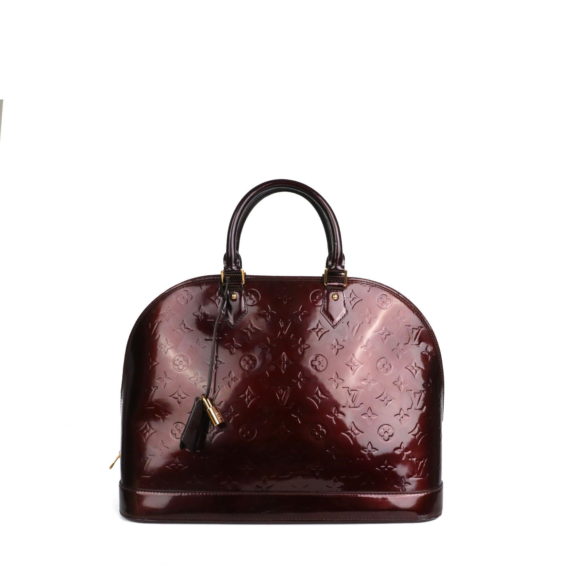 Louis Vuitton LOUIS VUITTON - Louis Vuitton Alma PM handbag in burgundy patent leather Size ONE SIZE - 1 Thumbnail