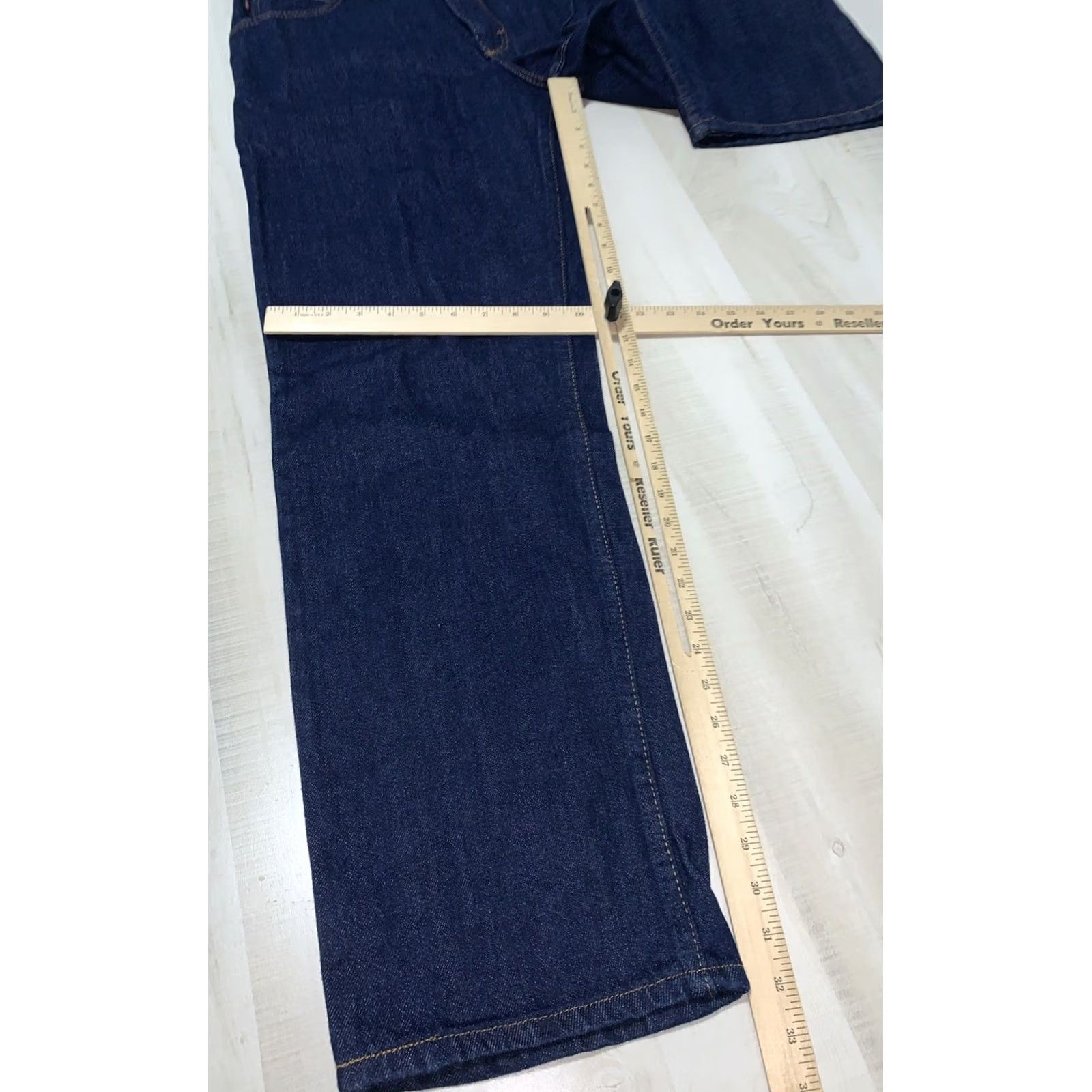 Red Kap Red Kap Jeans Denim Blue 36x32 100% Cotton Straight Leg Regular Mens Blue Jeans 36 Regular Inseam 32 Cotton Denim Solid Zip Mid Wash Mens Size US 36 / EU 52 - 4 Thumbnail