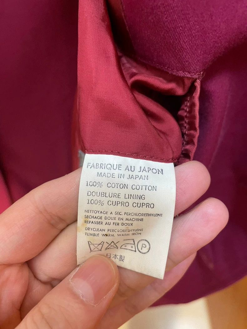 Yohji Yamamoto Yohji Yamamoto size m 90SS Burgundy Show Suit 2501-Nextarro Size 38R - 8 Thumbnail
