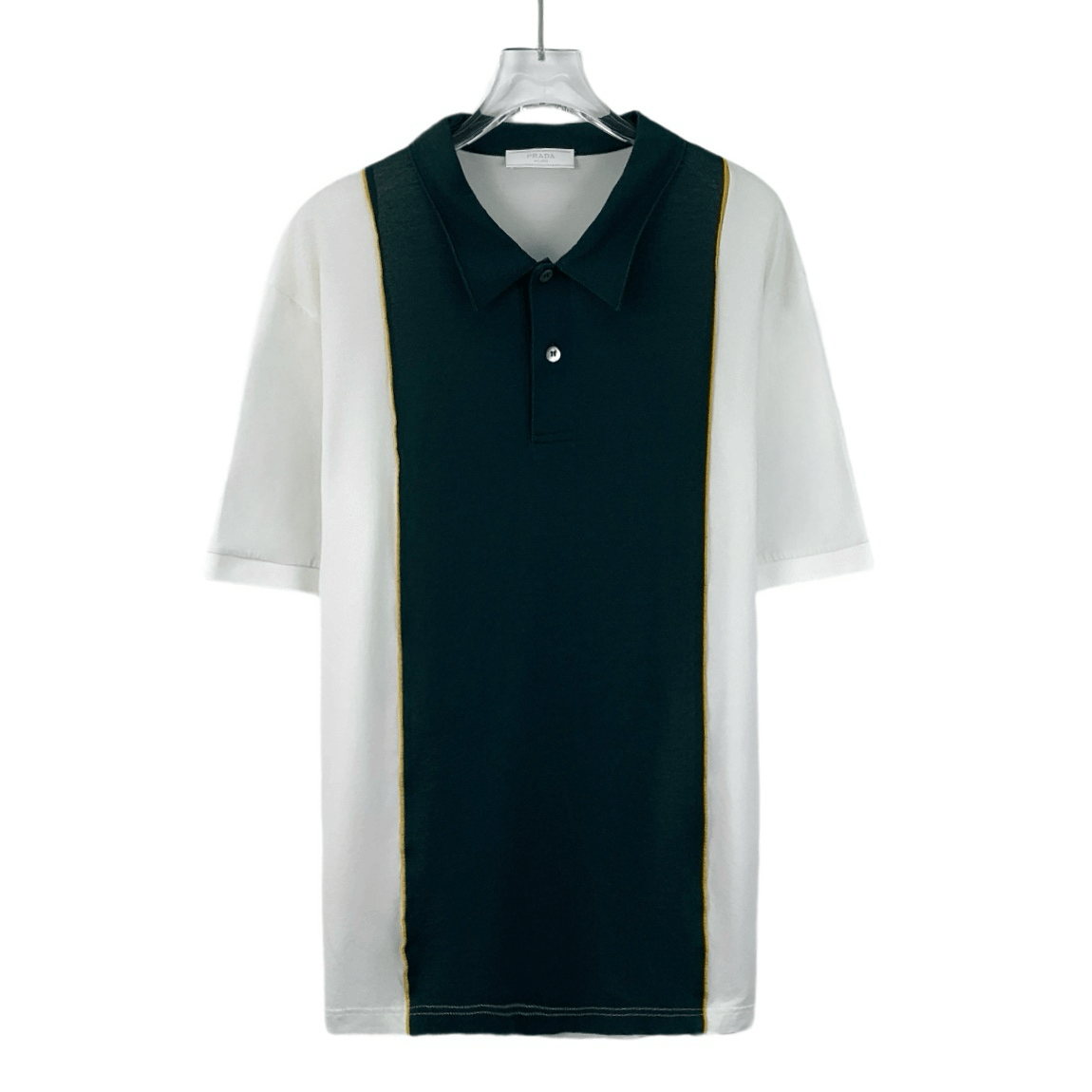 Prada Prada Polo Shirt – Colorblock Cotton Short Sleeve (Size XL) Size US XL / EU 56 / 4 - 1 Thumbnail