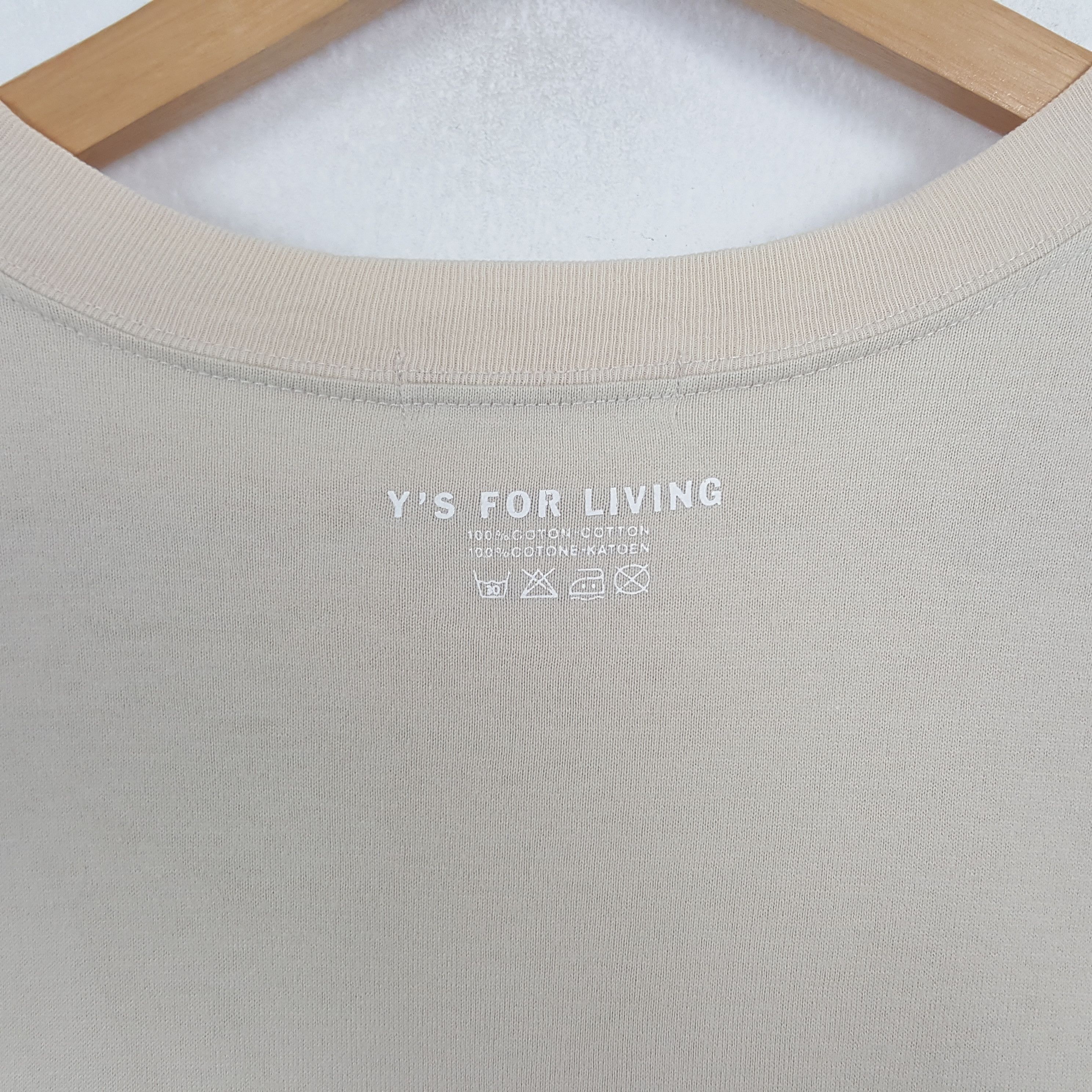 Issey Miyake × Japanese Brand × Vintage Vintage Y's For Living by Yohji Yamamoto Designer Tshirt Size US L / EU 52-54 / 3 - 3 Thumbnail