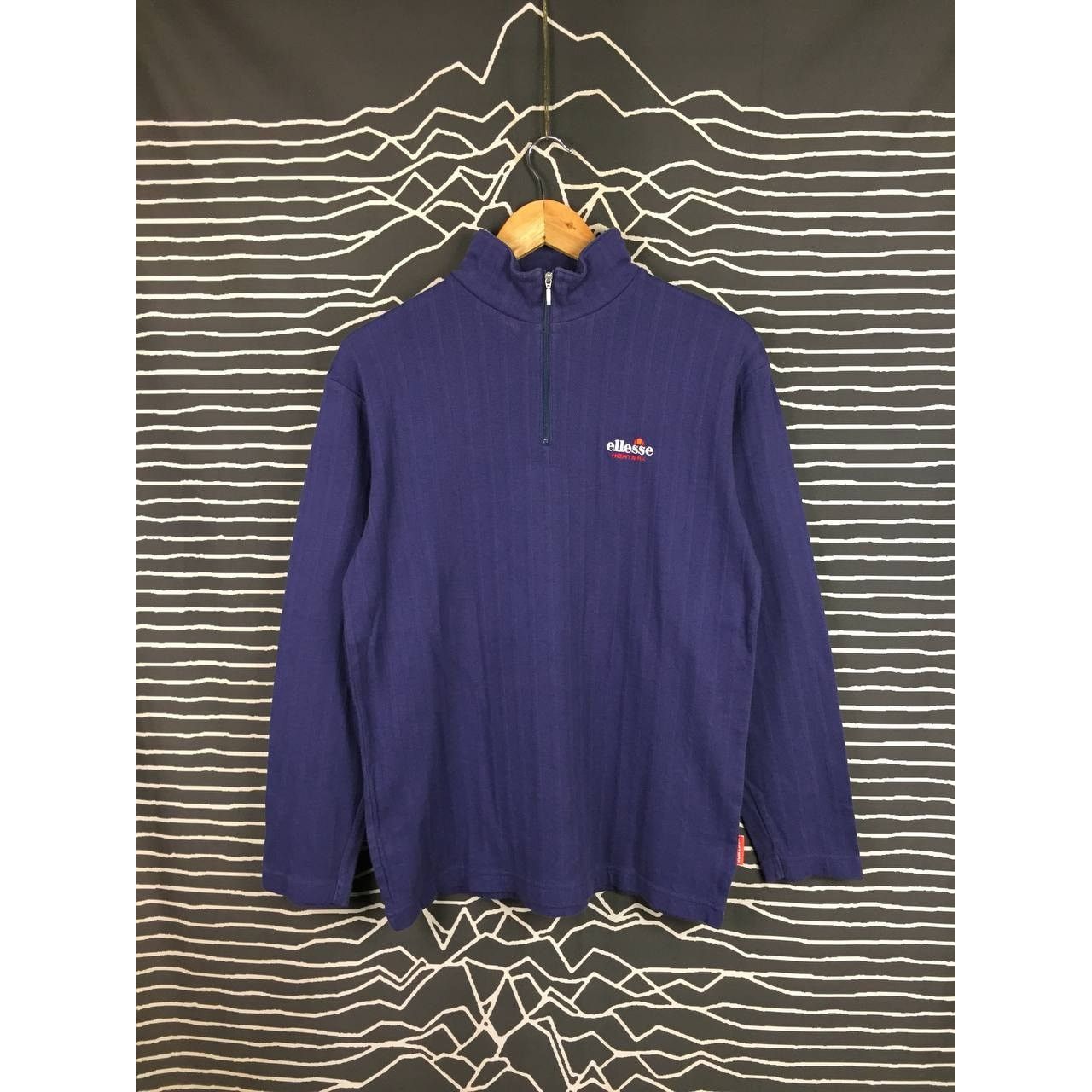 Ellesse × Vintage Ellesse Heartmax Embroidered Logo Half Zipper Sweatshirt Size US M / EU 48-50 / 2 - 2 Thumbnail