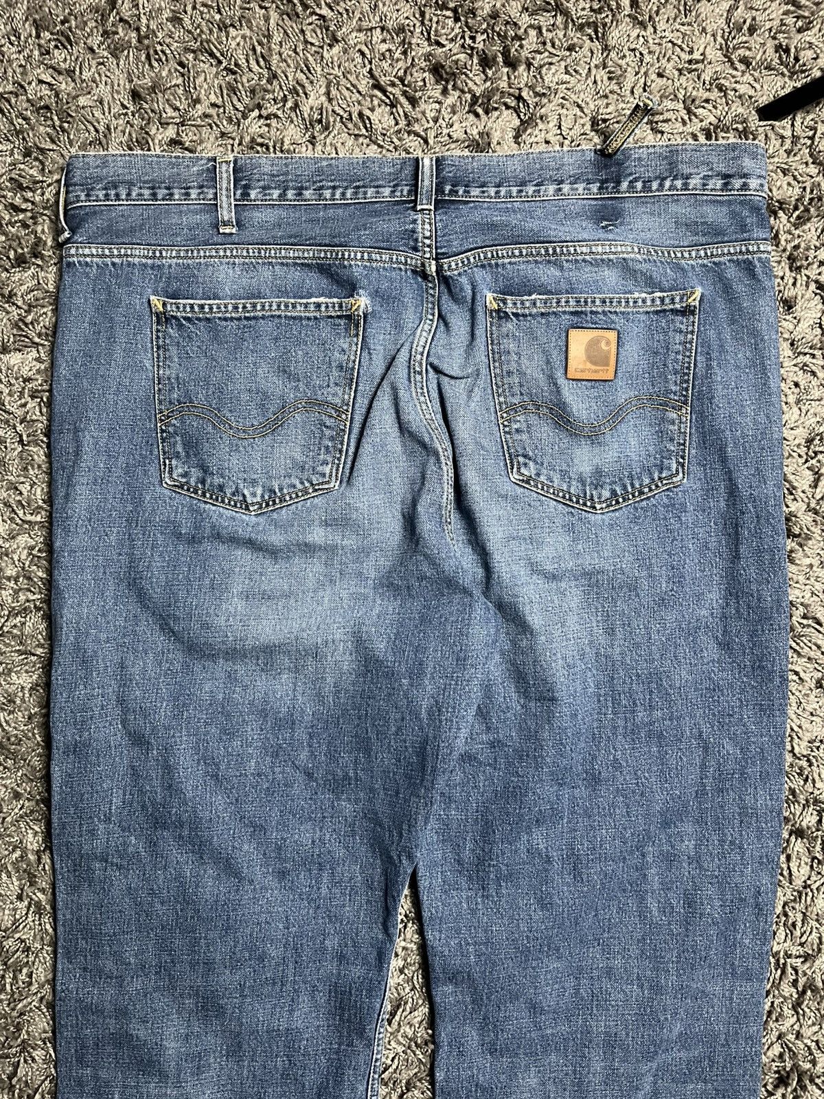 Carhartt Wip Carhartt Marlow Pant Blue Denim Relaxed Straight 40x34 Size US 40 / EU 56 - 3 Thumbnail