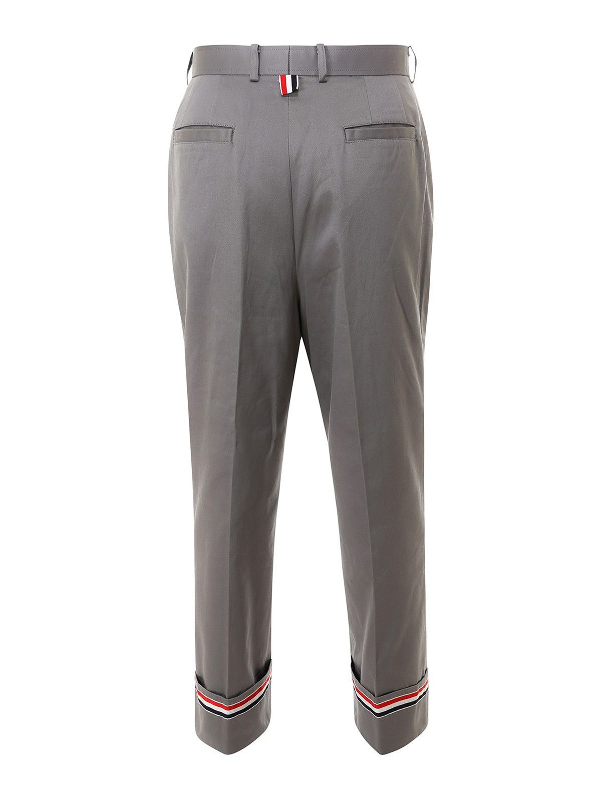 Thom Browne Thom Browne Cotton Trousers with Signature Ribbon Detail Size US 36 / EU 52 - 1 Thumbnail