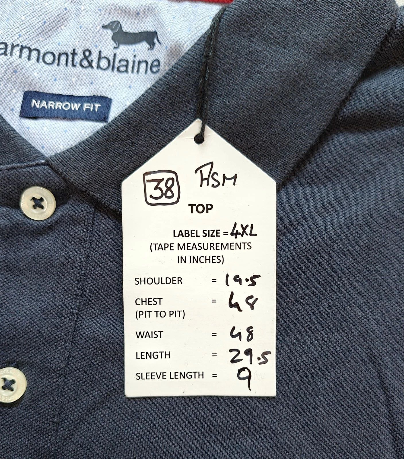 Harmont & Blaine Harmont & Blaine Shortsleeves Polo Shirt ASM / 38 Size US XXL / EU 58 / 5 - 6 Thumbnail