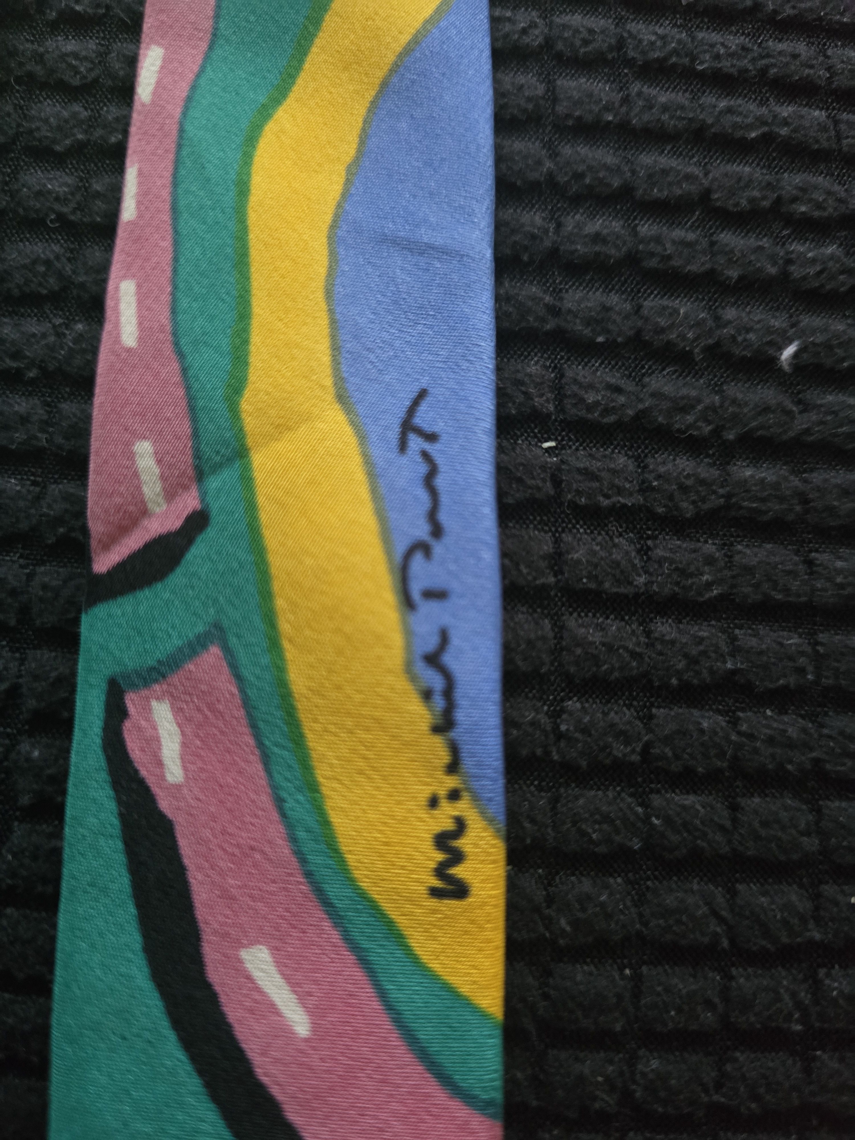 Other Rare 90s Audi Quattro Silk Tie Michel Poort Made in Como Size ONE SIZE - 3 Thumbnail