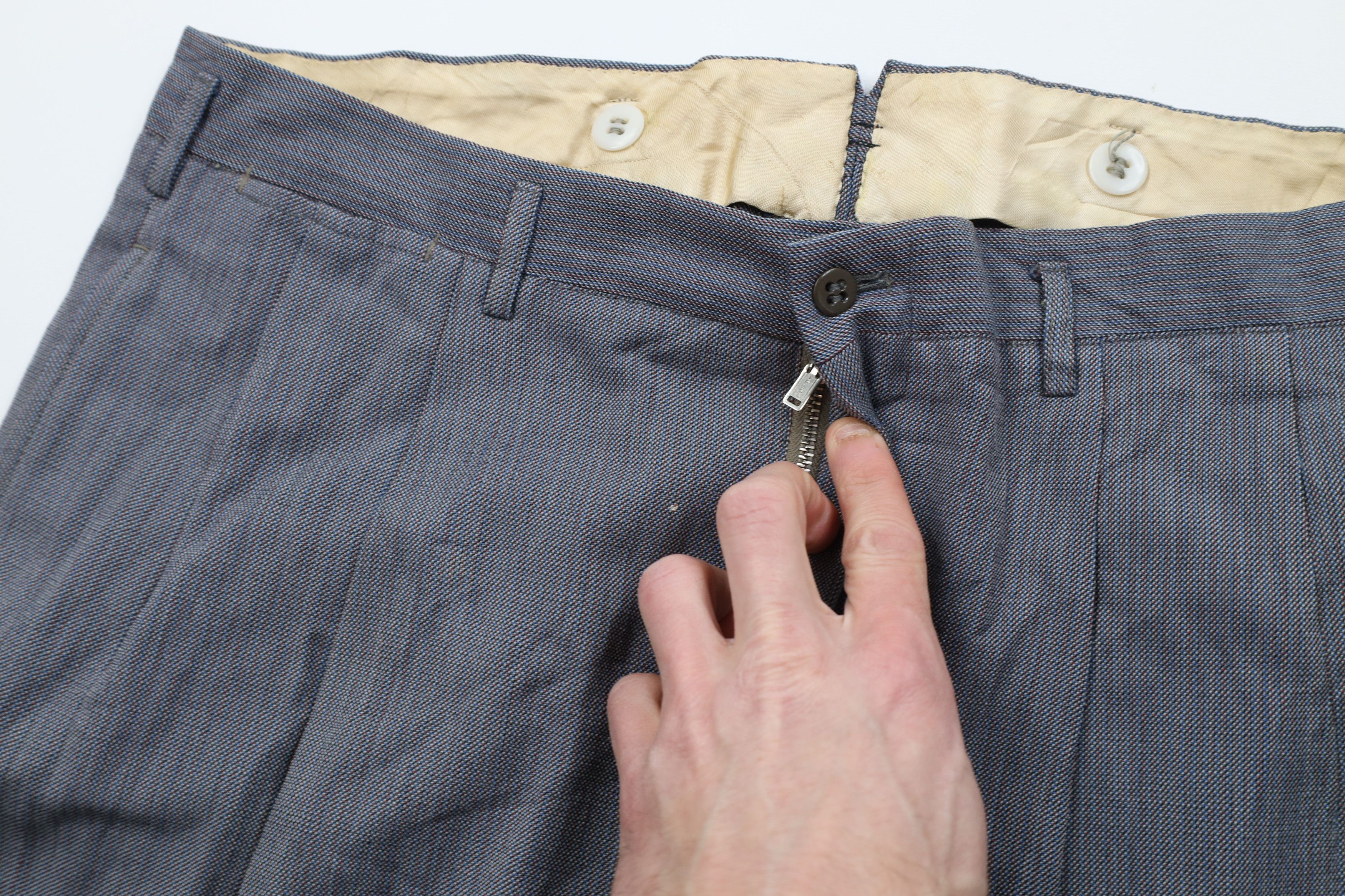 Vintage Vintage 50s Hollywood Regency Gabardine Heavy Chino Pants Size US 34 / EU 50 - 8 Thumbnail