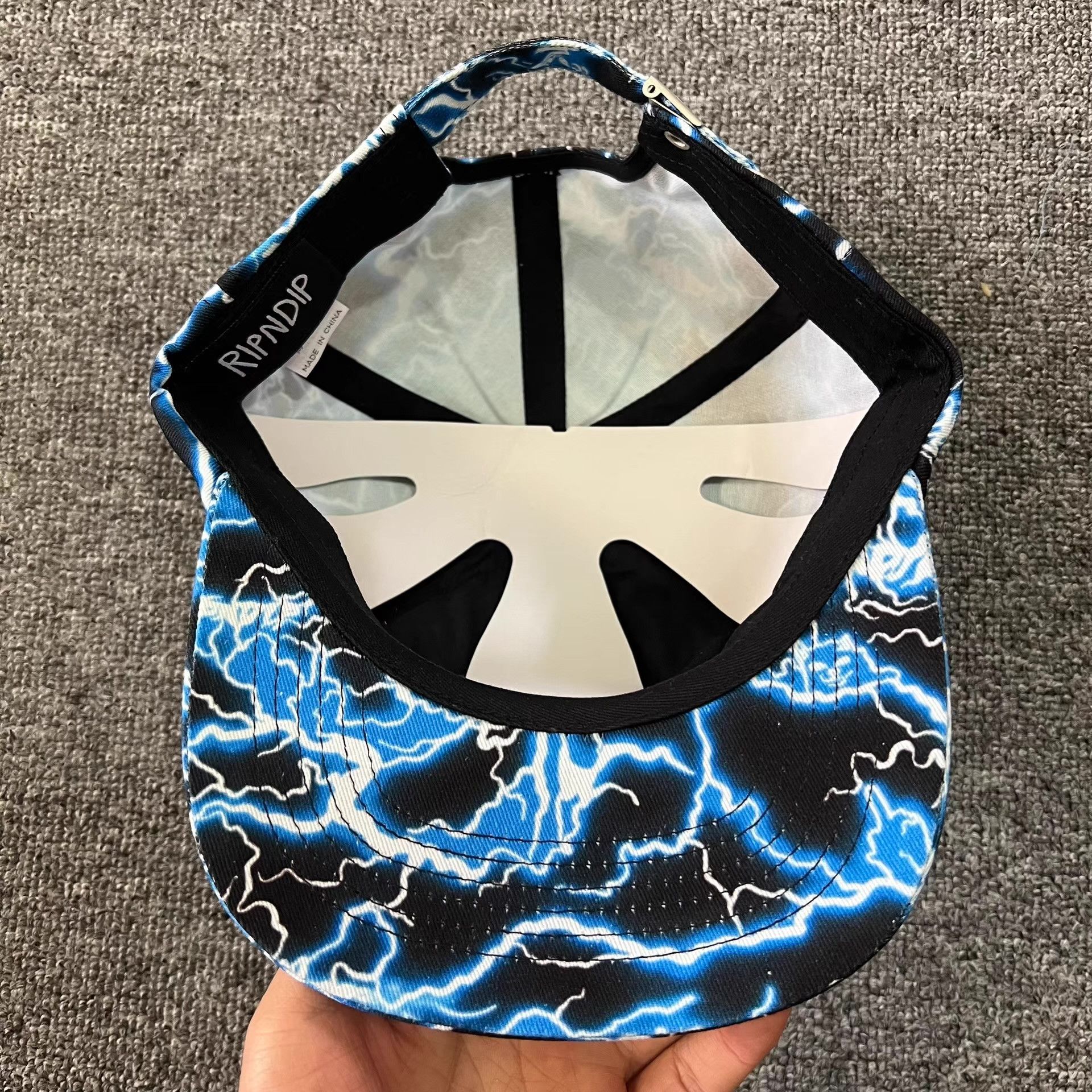 RIPNDIP Ripndip embroidered lightningcurved brim baseball cap Q7 Size ONE SIZE - 4 Thumbnail
