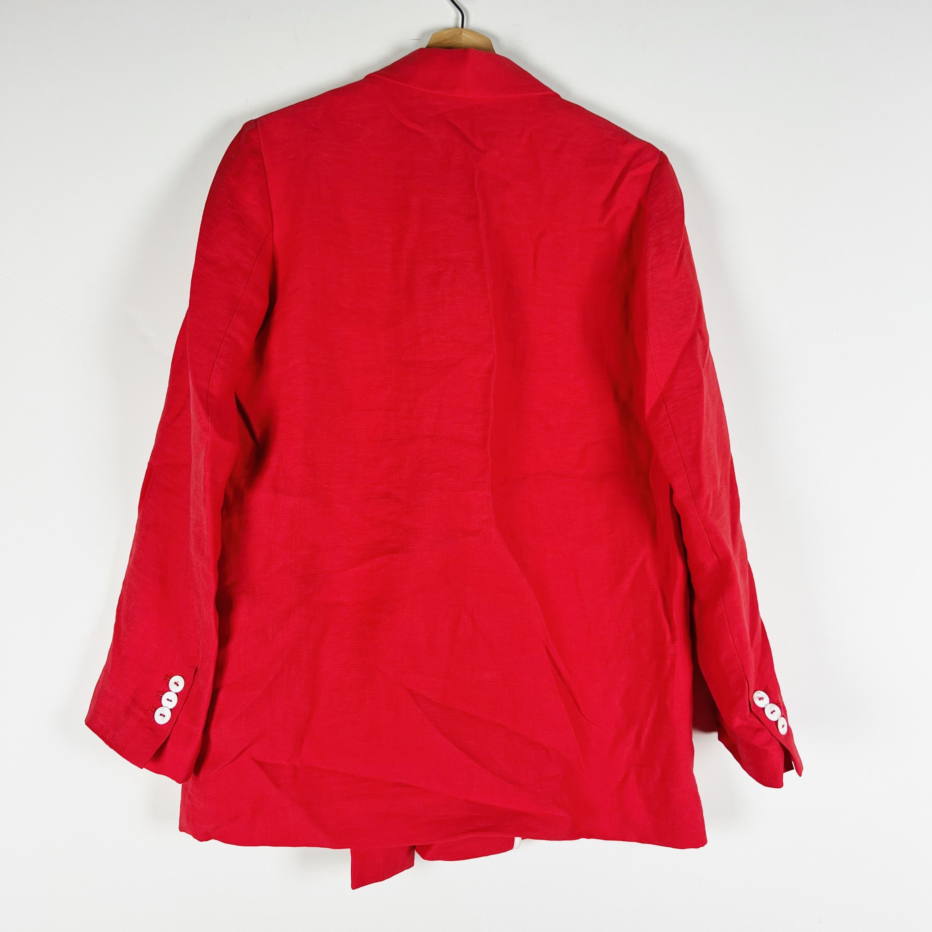 Zara Zara Women's Linen Blend Double Breasted Size XS / US 0-2 / IT 36-38 - 4 Thumbnail