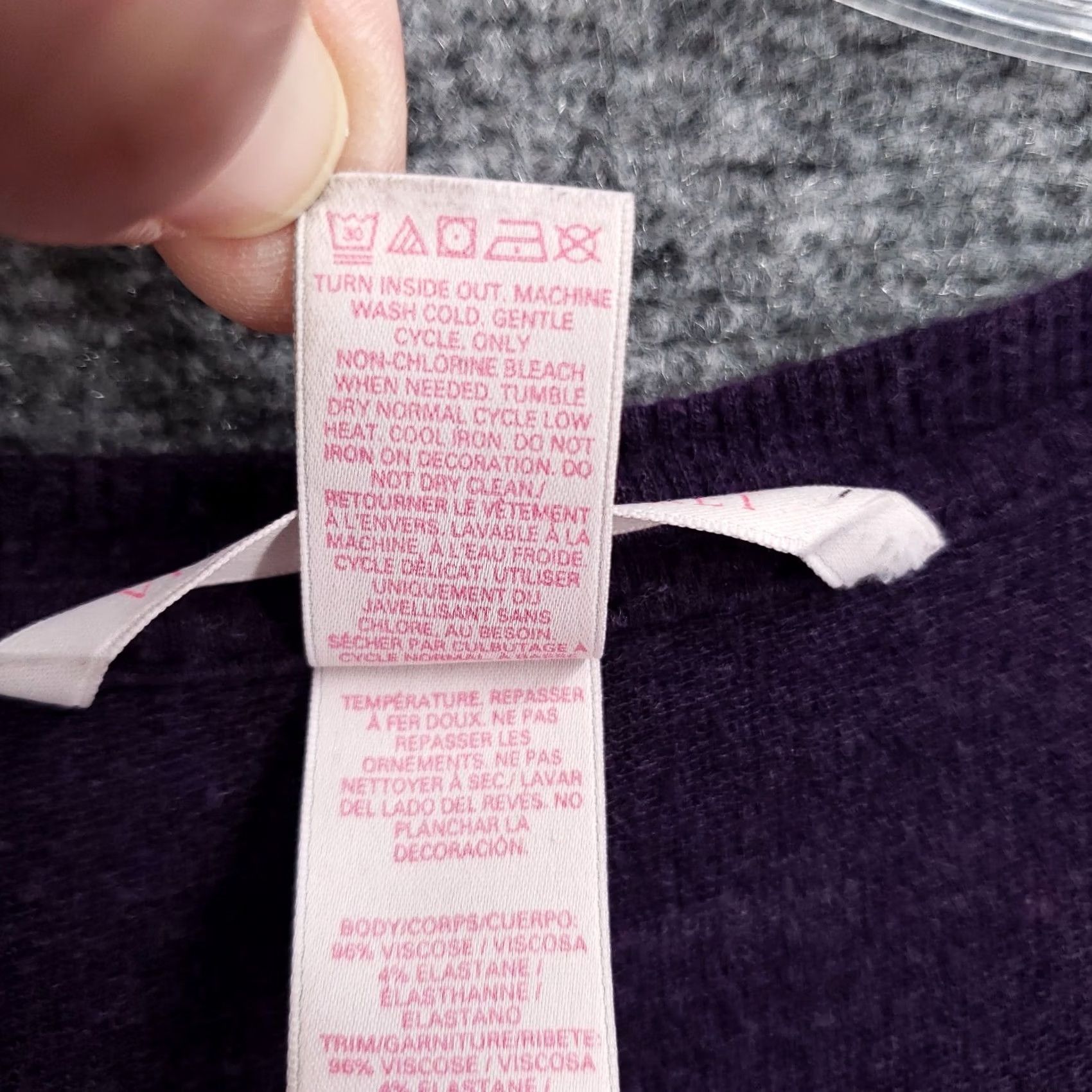 Victoria's Secret Victoria's Secret T-Shirt Womens S Purple Scoop Neck Long Sleeve Basic shirt Size S / US 4 / IT 40 - 6 Thumbnail