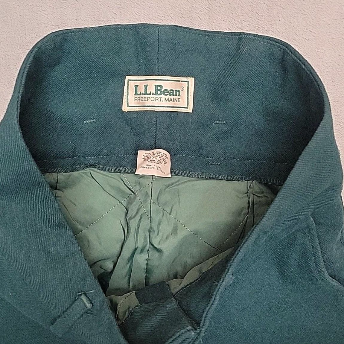 Vintage VINTAGE L.L. Bean Snow Pants Mens 32x33 Green Insulated Cargo USA 90s Winter Pants Mens Green 90s Cargo Solid Winter Mens Size US 32 / EU 48 - 5 Thumbnail