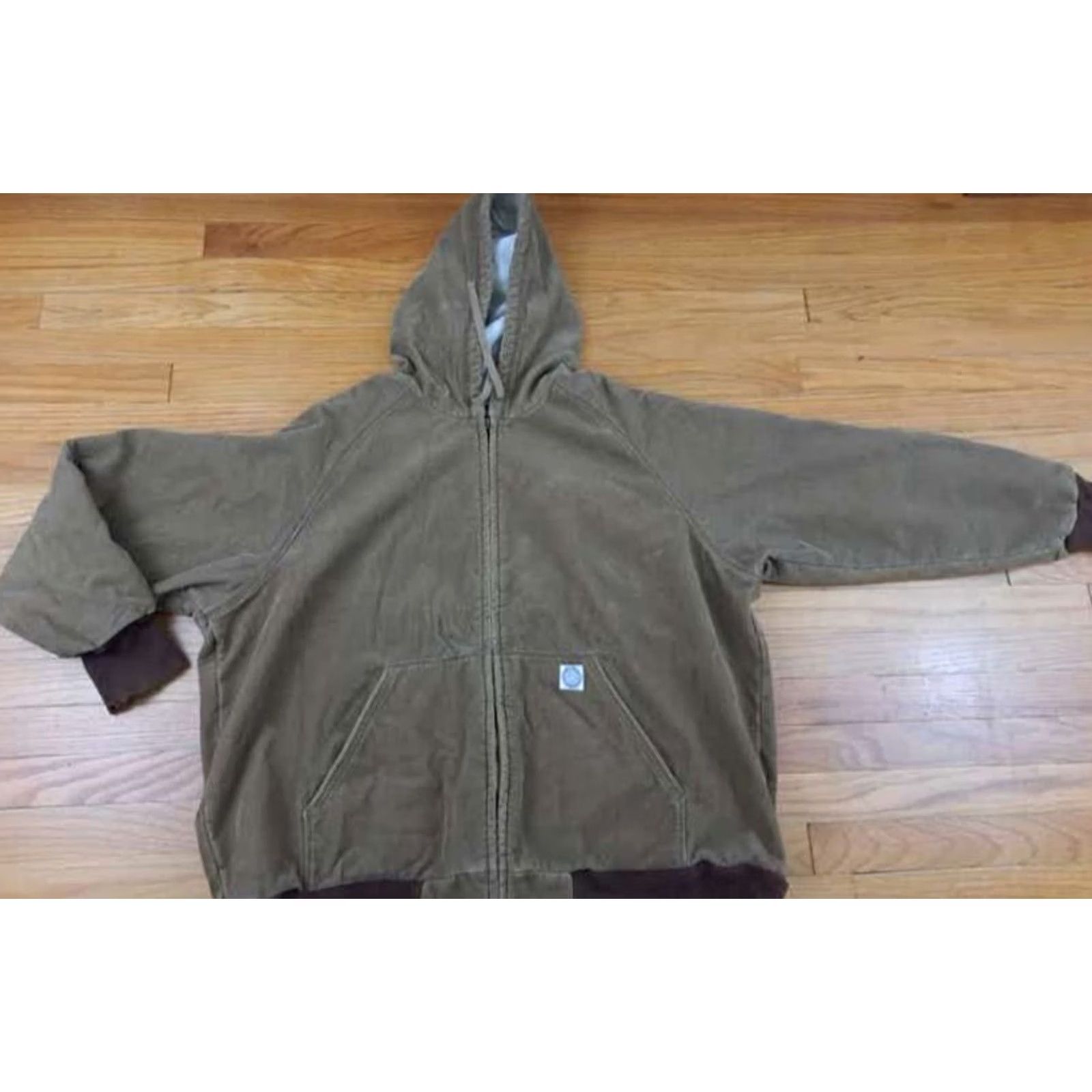 Ralph Lauren VINTAGE Ralph Lauren Polo Jeans Corduroy Insulated Full Zip Hooded Jacket XL Men Tan-Khaki Corduroy Bomber Jacket Hooded Insulated Women's no Size US XL / EU 56 / 4 - 2 Thumbnail