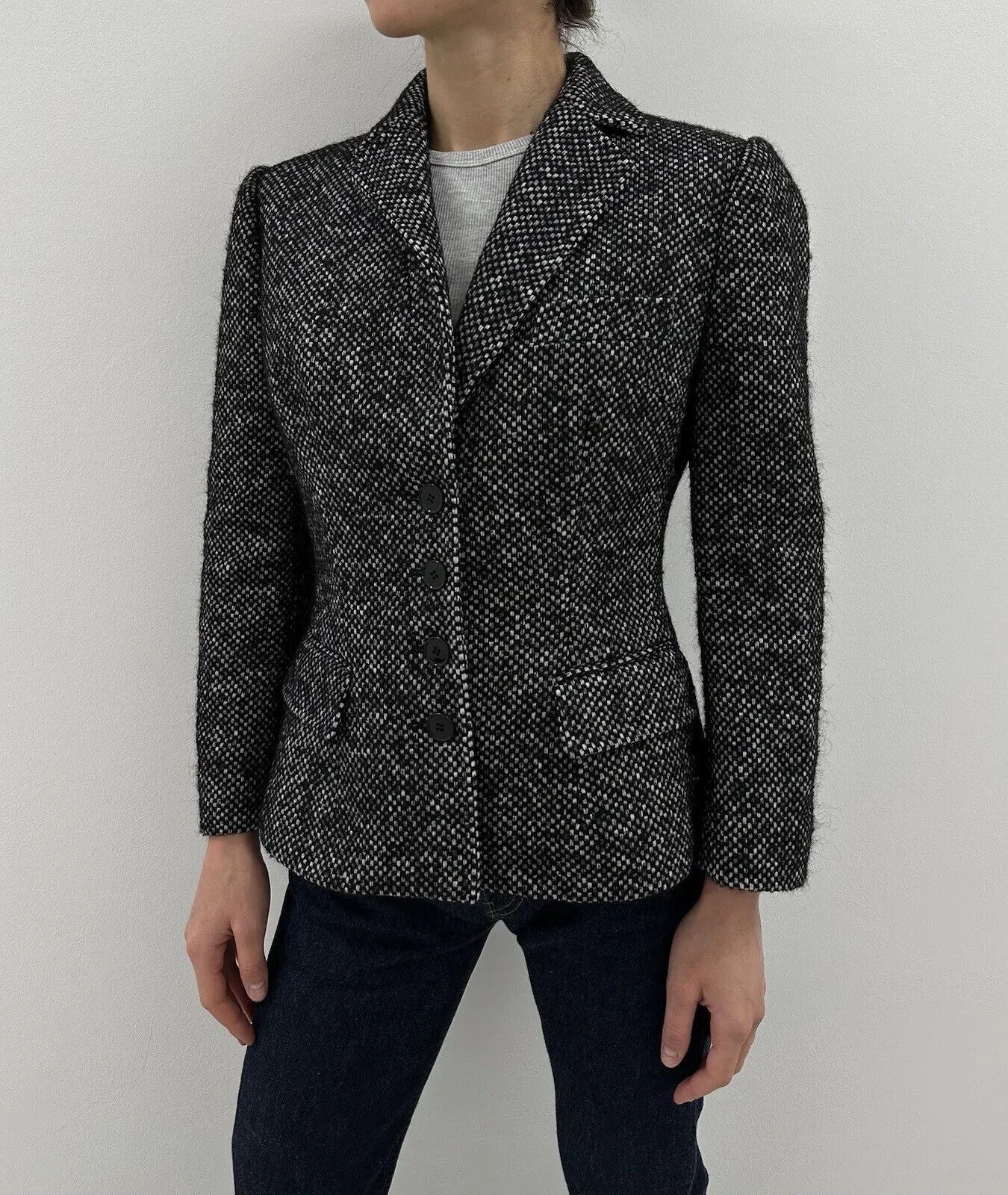 Dolce & Gabbana Dolce & Gabbana Women Fitted Blazer Coat Jacket Wool Alpaca Size M / US 6-8 / IT 42-44 - 3 Thumbnail