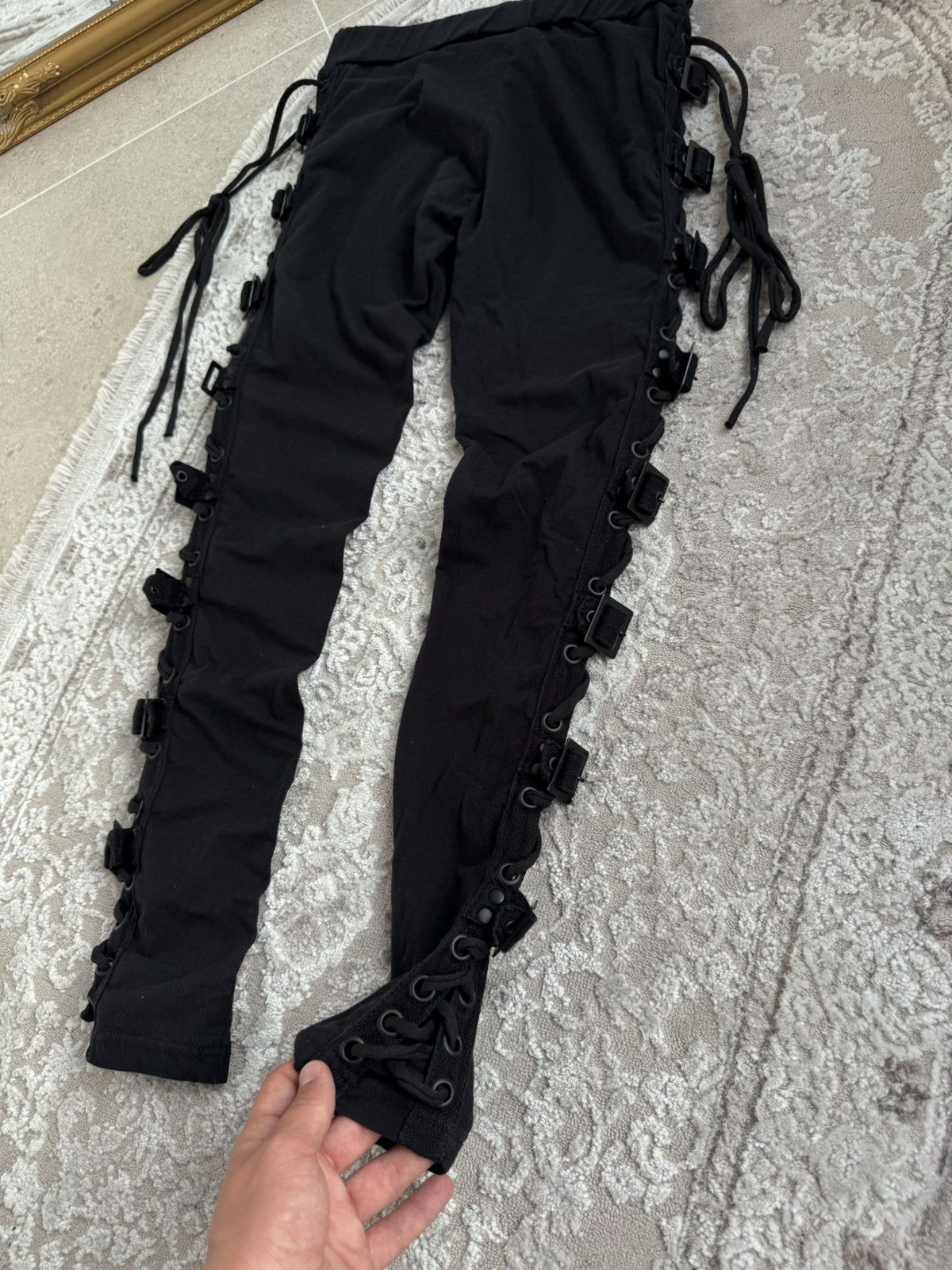 Vintage Rare Pants Gothicana Bondage BDSM Punk Avant-Garde Japan Size US 30 / EU 46 - 7 Thumbnail