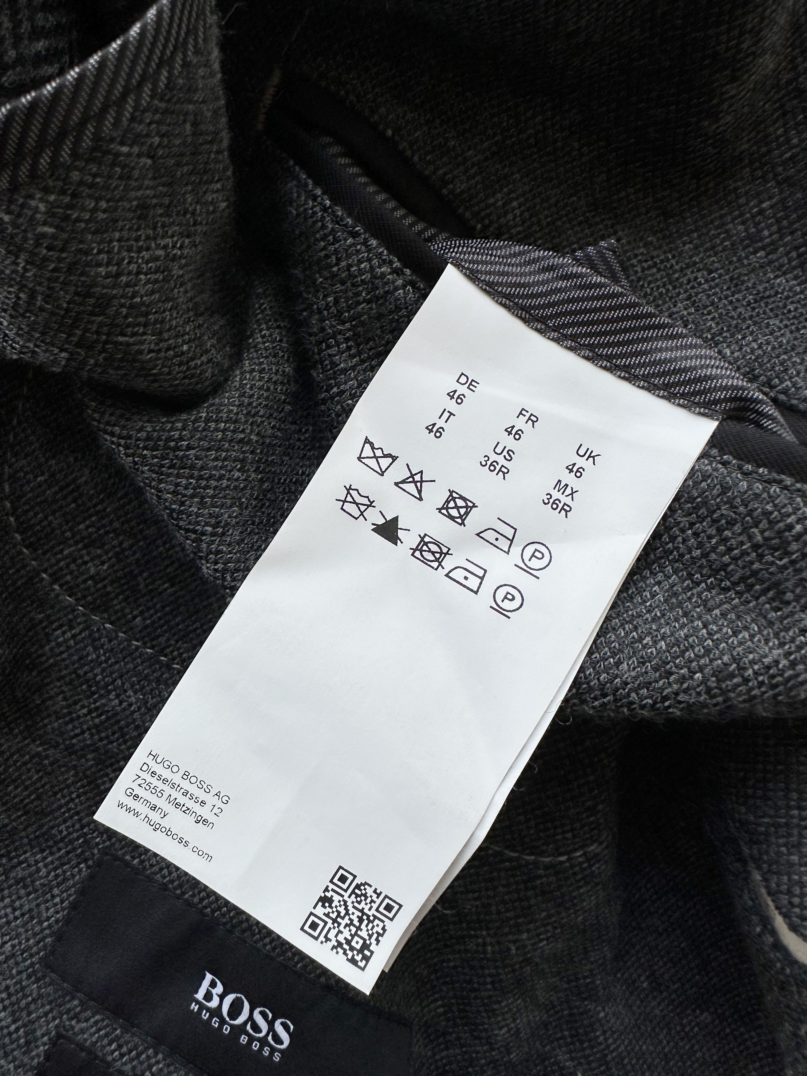 Hugo × Hugo Boss Hugo Boss grey melange wool blazer Size 46R - 9 Thumbnail
