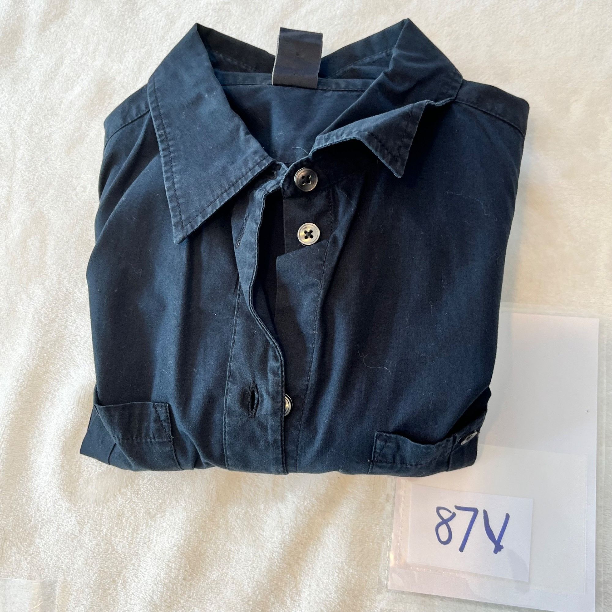 Gap Gap Black Long Sleeve Button-Up Shirt M Womens Casual Cotton Size M / US 6-8 / IT 42-44 - 9 Thumbnail