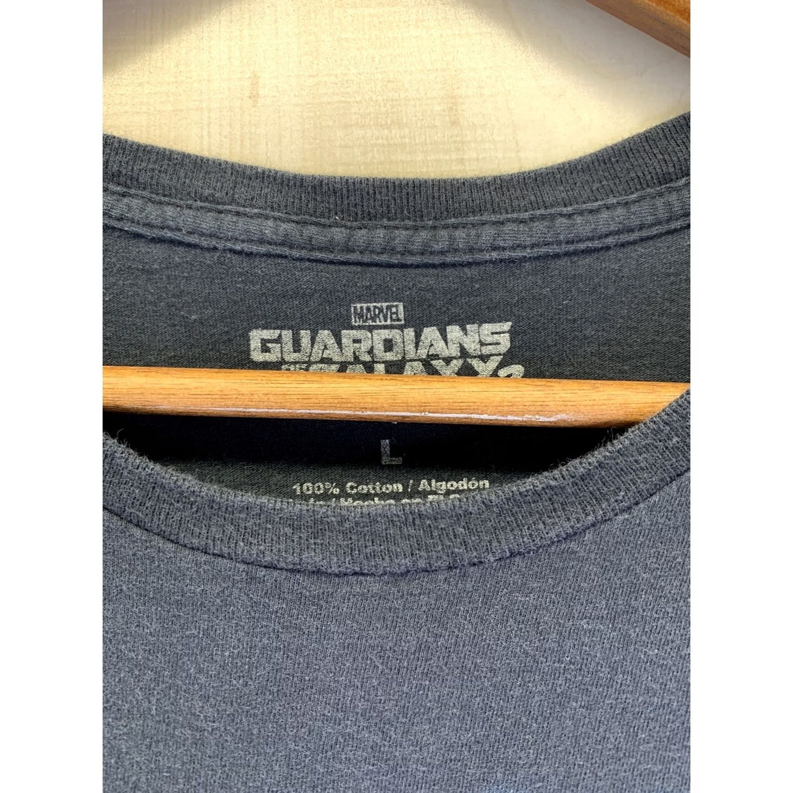 Vintage Marvel Guardians Of the Galaxy Rocket Groot Graphic T Shirt Men’s SZ L Black Cotton Crew Neck Short Sleeve, Interpreting 4880 Size US L / EU 52-54 / 3 - 3 Thumbnail
