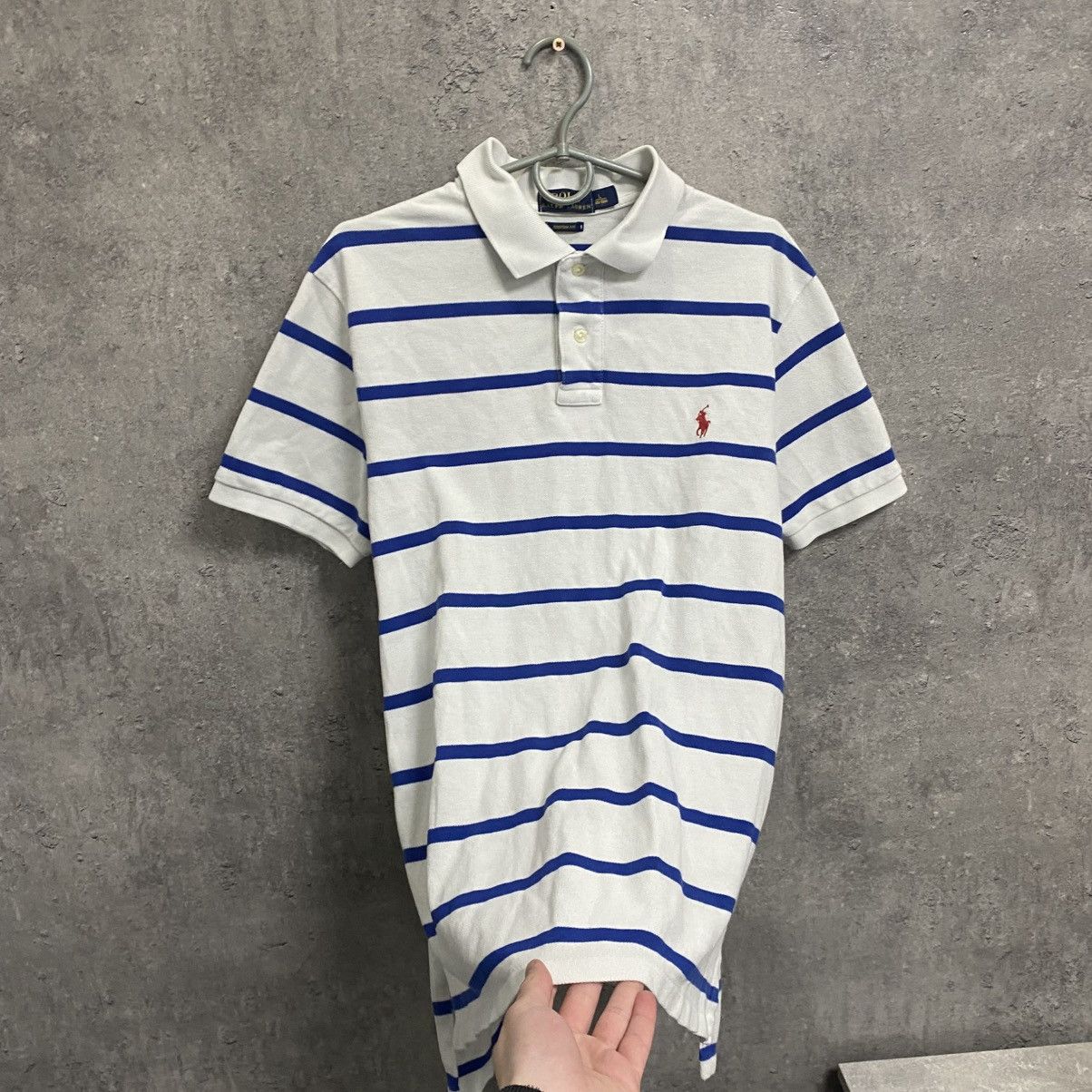 Polo Ralph Lauren Men’s Vintage 90s Polo Ralph Lauren Polo T-Shirt Striped Size US L / EU 52-54 / 3 - 2 Thumbnail