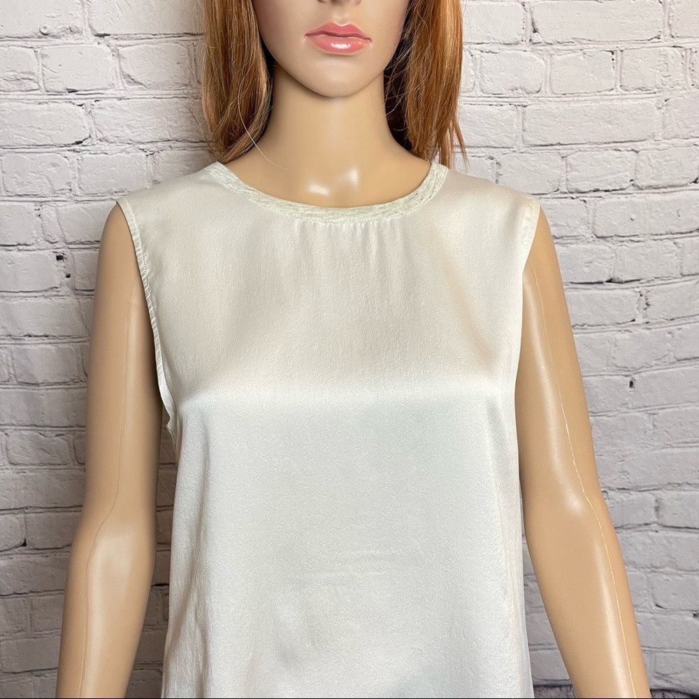 Holt Renfrew New Holt Renfrew Silk Linen Sleeveless Top Size 4 US S Size S / US 4 / IT 40 - 2 Thumbnail