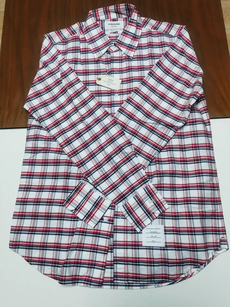 Thom Browne Thom Browne Plaid Long Sleeve Shirt - dmc Size US M / EU 48-50 / 2 - 1 Thumbnail