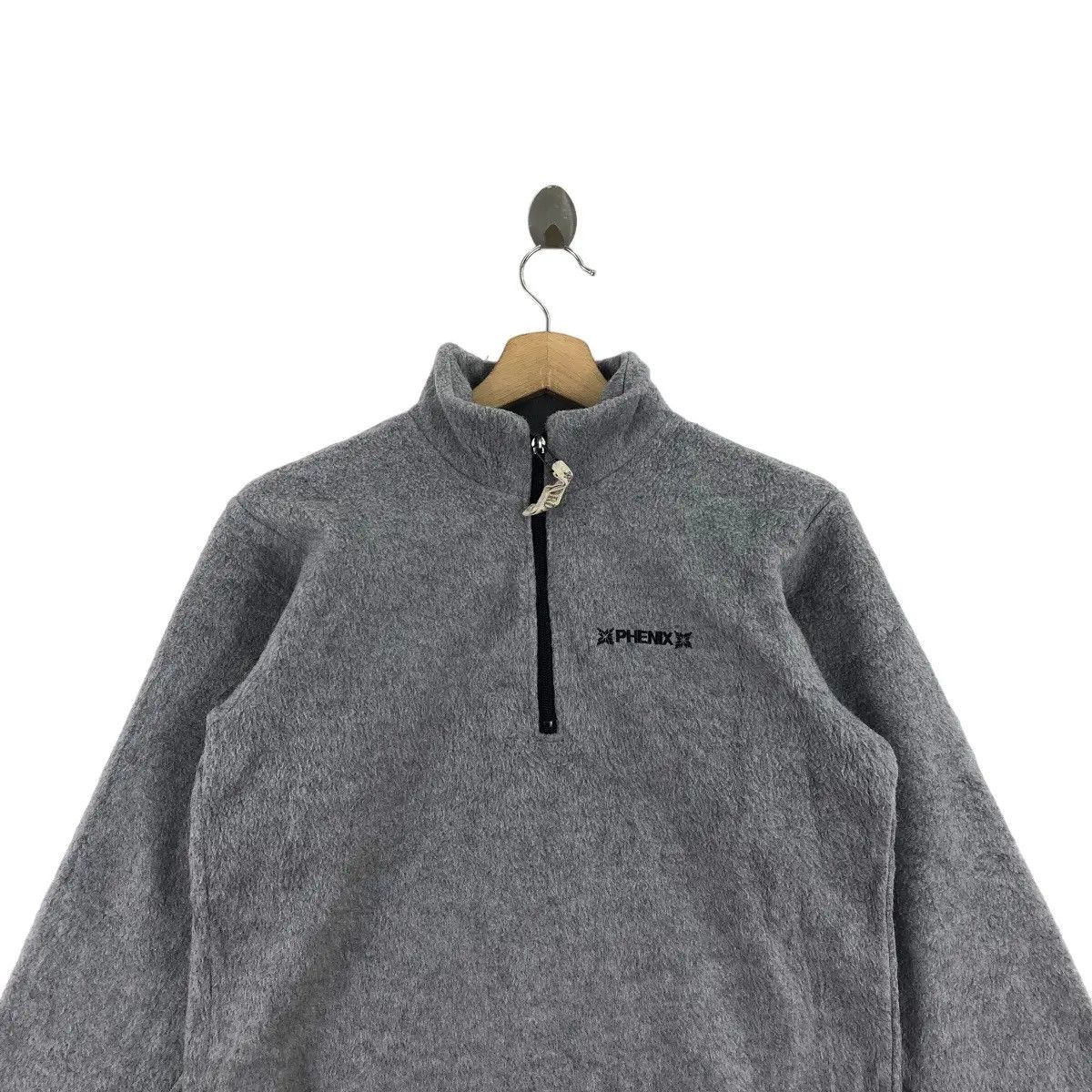 Phenix Vtg PHENIX JAPAN Outdoor Henley Gray Fleece Sweater Pullover Size S / US 4 / IT 40 - 5 Thumbnail