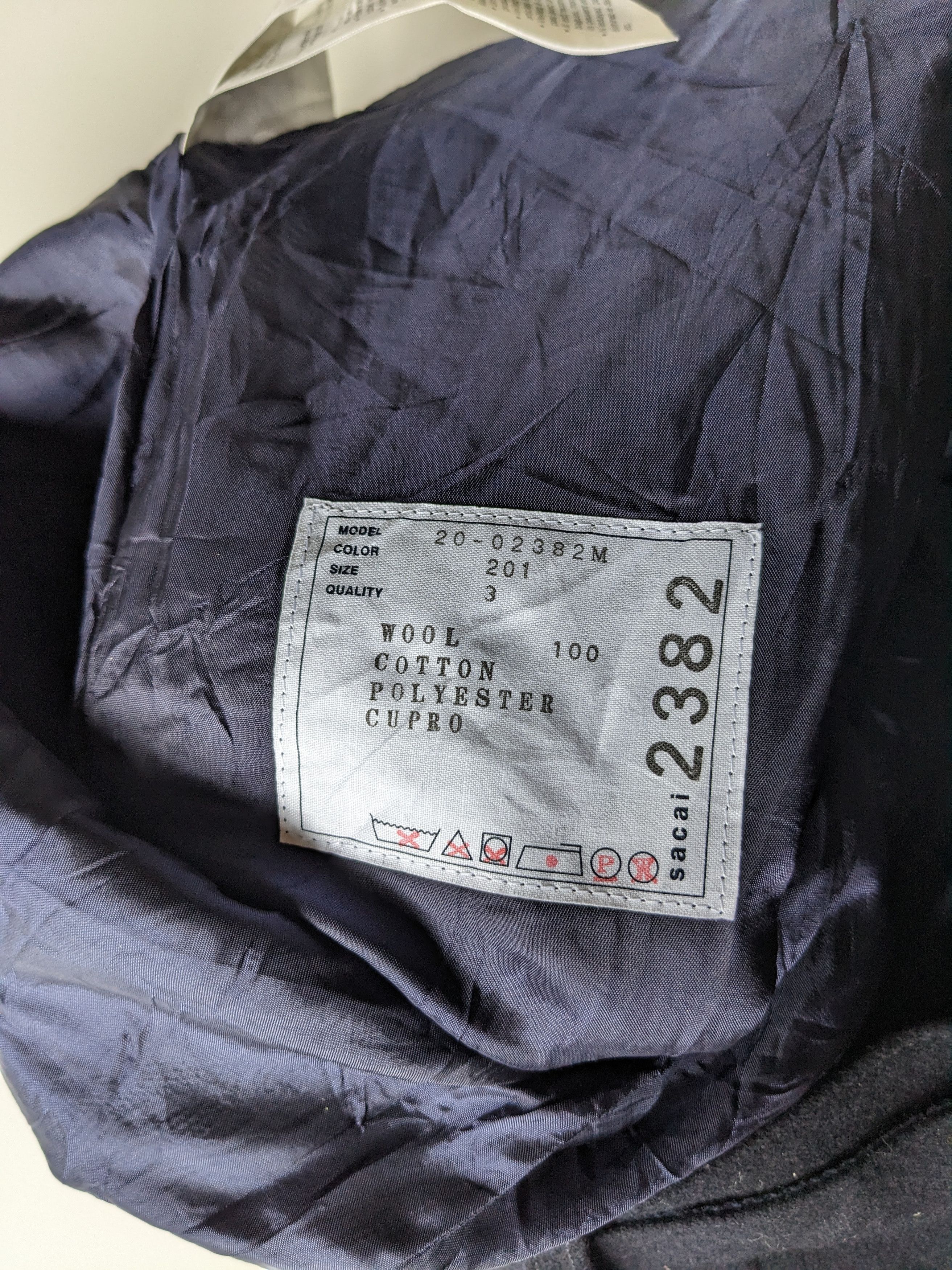 Sacai Runaway Sacai AW20 Wool Melton Pants Size US 35 - 11 Thumbnail