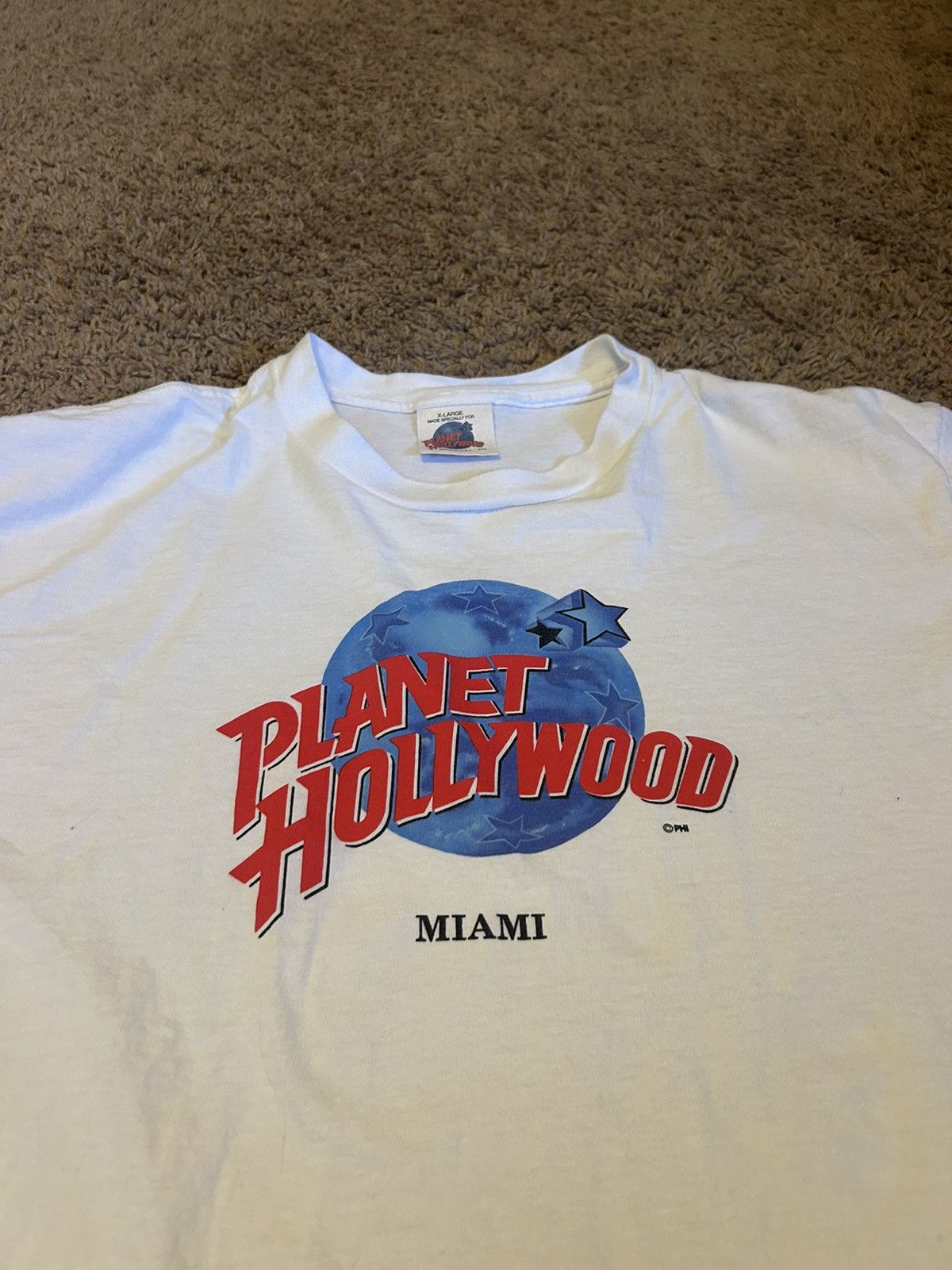 Planet Hollywood Vintage Planet Hollywood Miami white t-shirt Size US XL / EU 56 / 4 - 2 Thumbnail