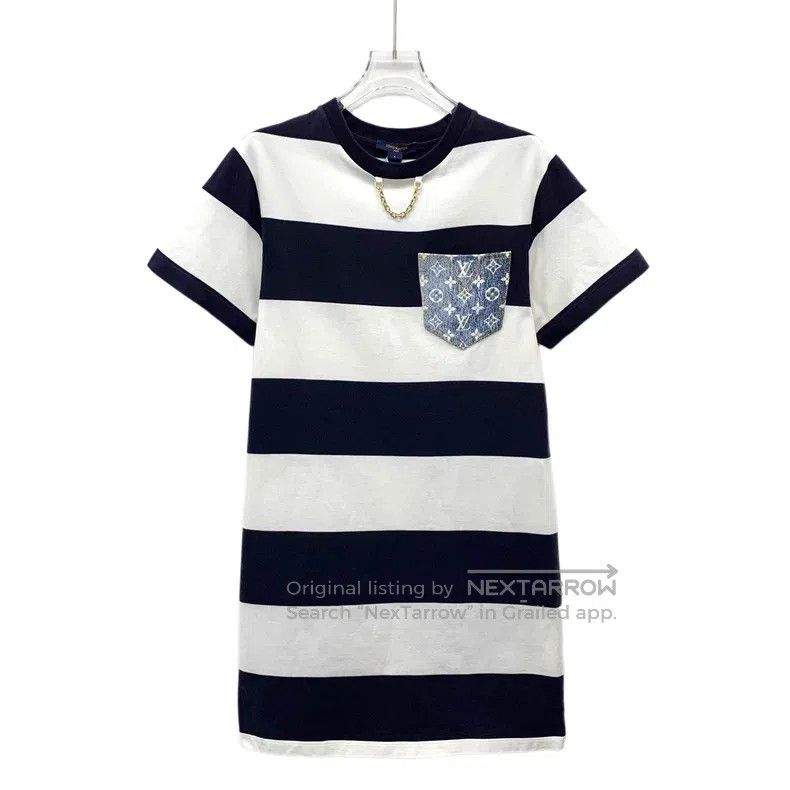 Louis Vuitton Louis Vuitton 22 Monogram Color-Block Stripe Pocket Print Size S / US 4 / IT 40 - 1 Thumbnail