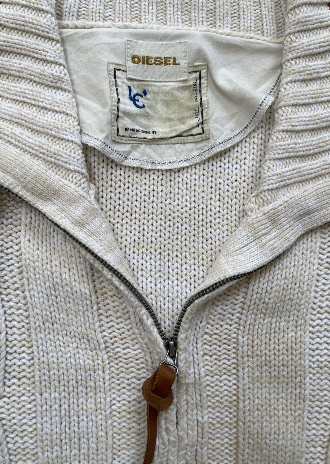 Diesel Diesel Cable Knit Full zipper Cardigan Size US L / EU 52-54 / 3 - 6 Thumbnail