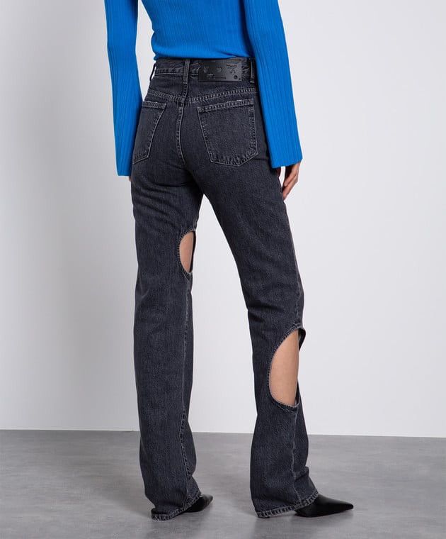 Off-White Off-White Permanent Meteor Jeans Hole Pants Grey Size 27" / US 4 / IT 40 - 3 Thumbnail