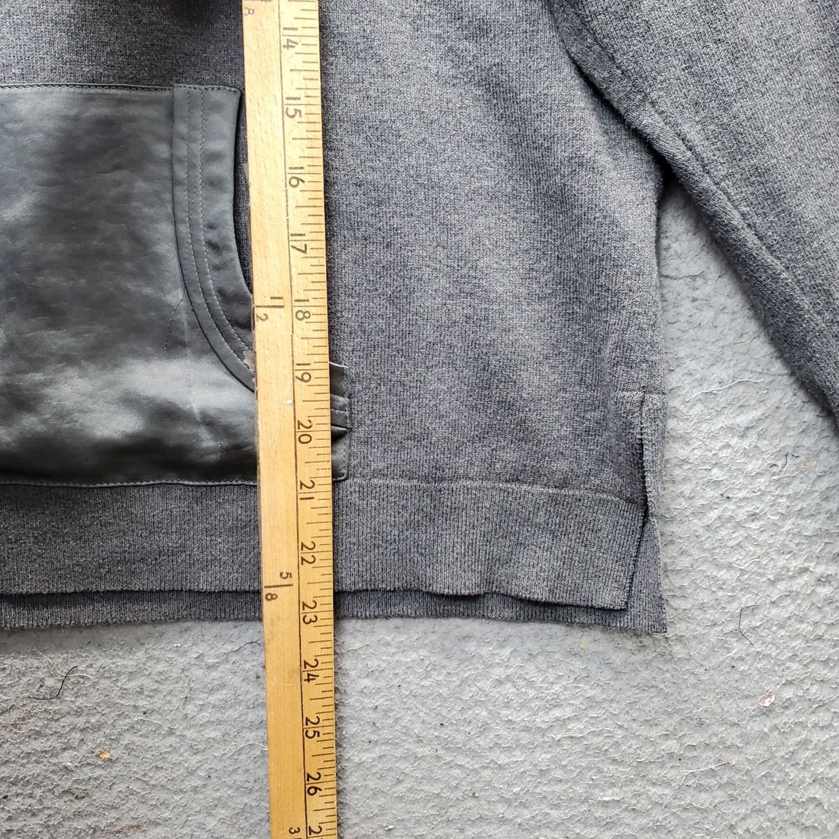 KangaROOS J Society Hoodie Womens XL Gray Long Sleeve Kangaroo Pocket Drawstring Size XL / US 12-14 / IT 48-50 - 3 Thumbnail